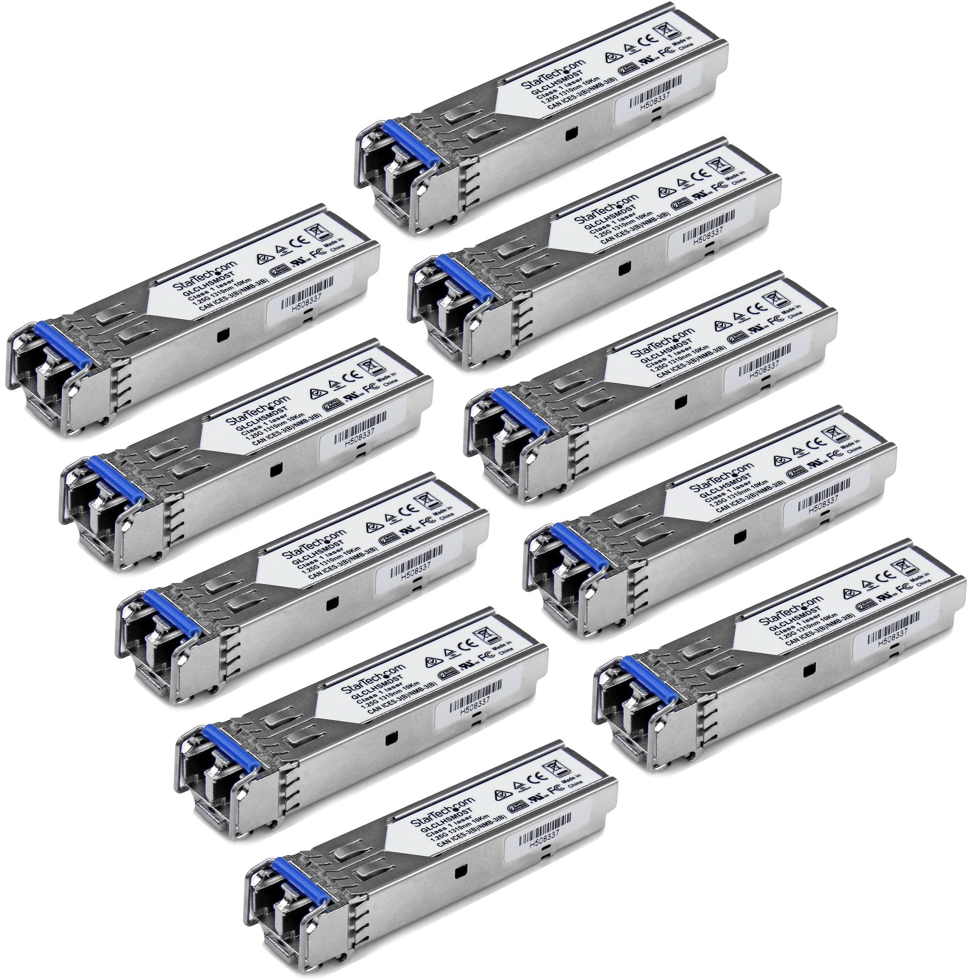 StarTech.com Module SFP GBIC compatible Cisco GLC-LH-SMD - Transceiver 1000BASE-LX/LH - Paquet de 10