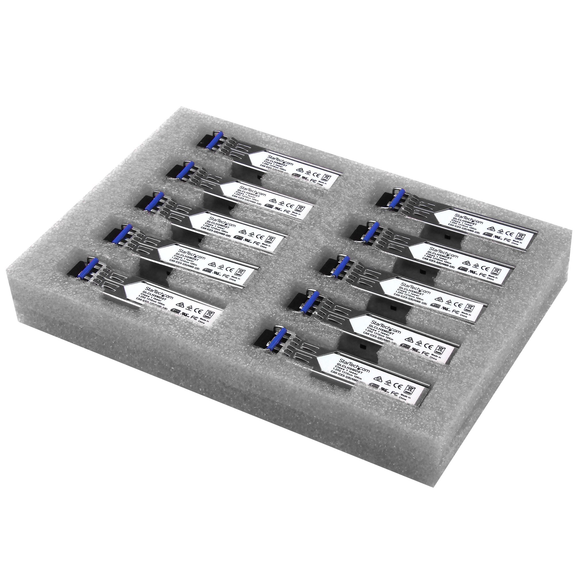 StarTech.com Module SFP GBIC compatible Cisco GLC-LH-SMD - Transceiver 1000BASE-LX/LH - Paquet de 10