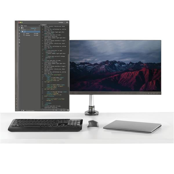 StarTech.com Support de bureau pour 2 écrans avec bras articulés - Multidirectionnel - Empilable - Installation sans outil