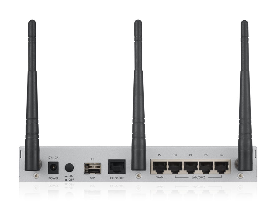 Zyxel USG20W-VPN-EU0101F routeur sans fil Gigabit Ethernet Bi-bande (2,4 GHz / 5 GHz) Gris, Rouge