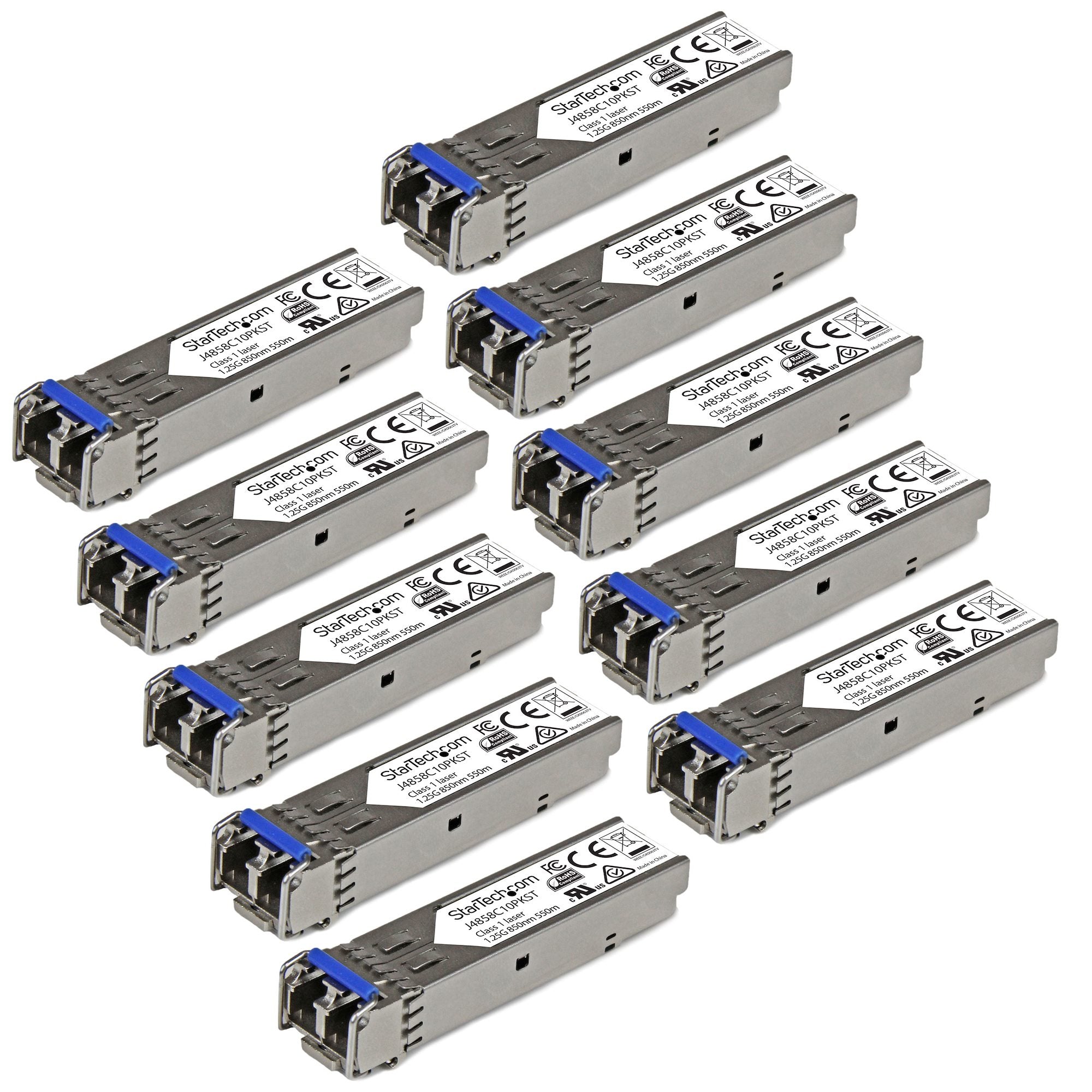 StarTech.com Module SFP GBIC compatible HPE J4859C - Transceiver 1000BASE-LX - Paquet de 10
