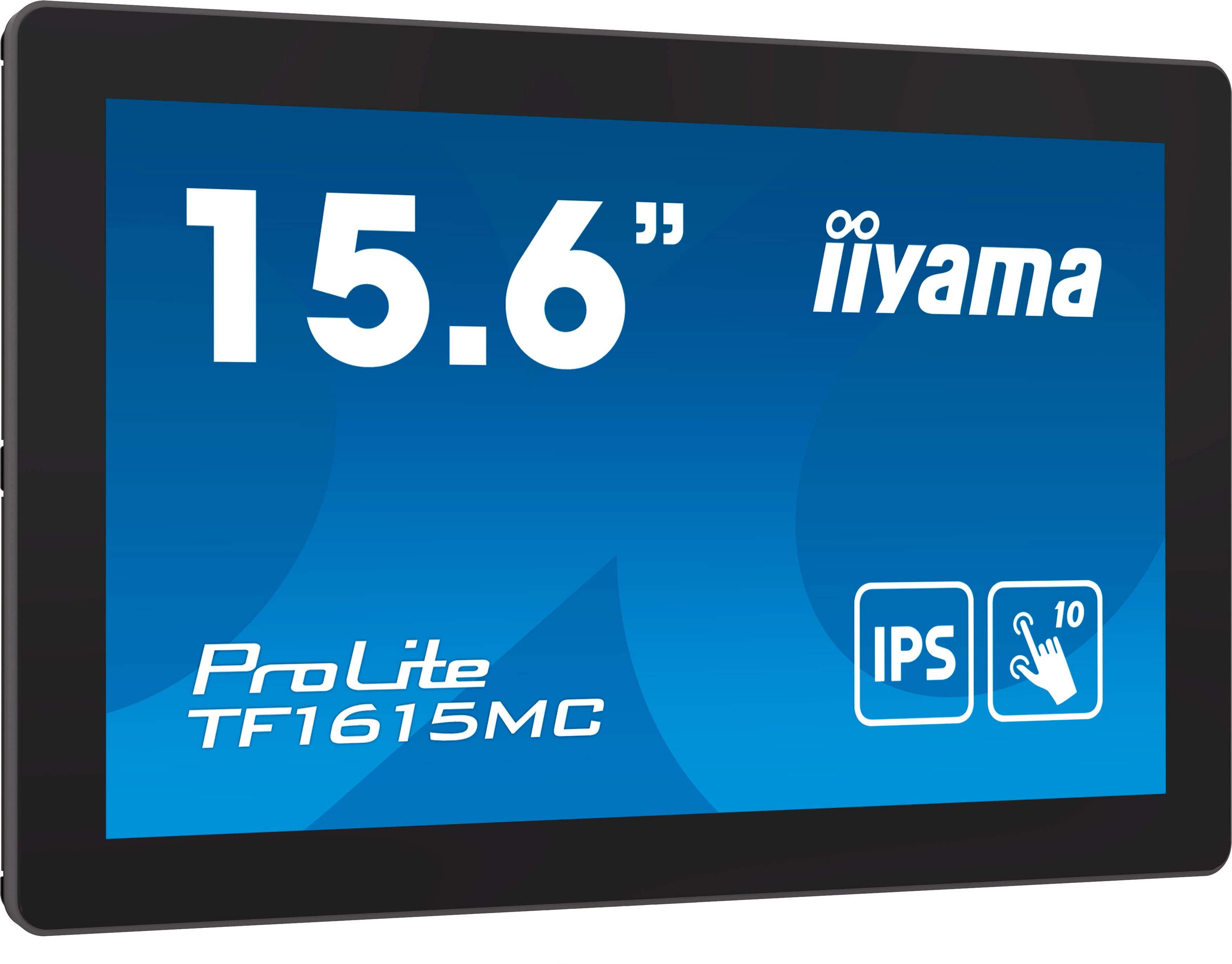 iiyama ProLite TF1615MC-B1 écran plat de PC 39,6 cm (15.6") 1920 x 1080 pixels Full HD Écran tactile Noir