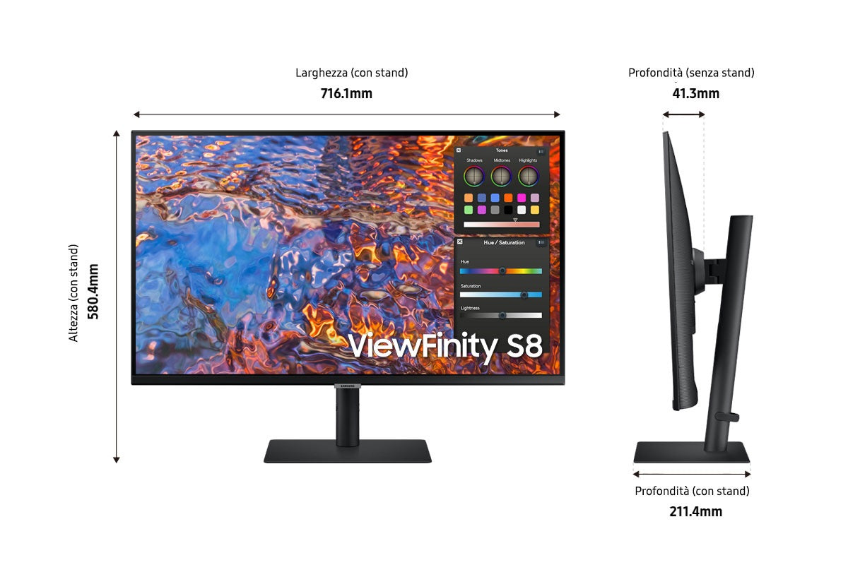 Samsung LS32B800PXU écran plat de PC 81,3 cm (32") 3840 x 2160 pixels 4K Ultra HD LCD Noir
