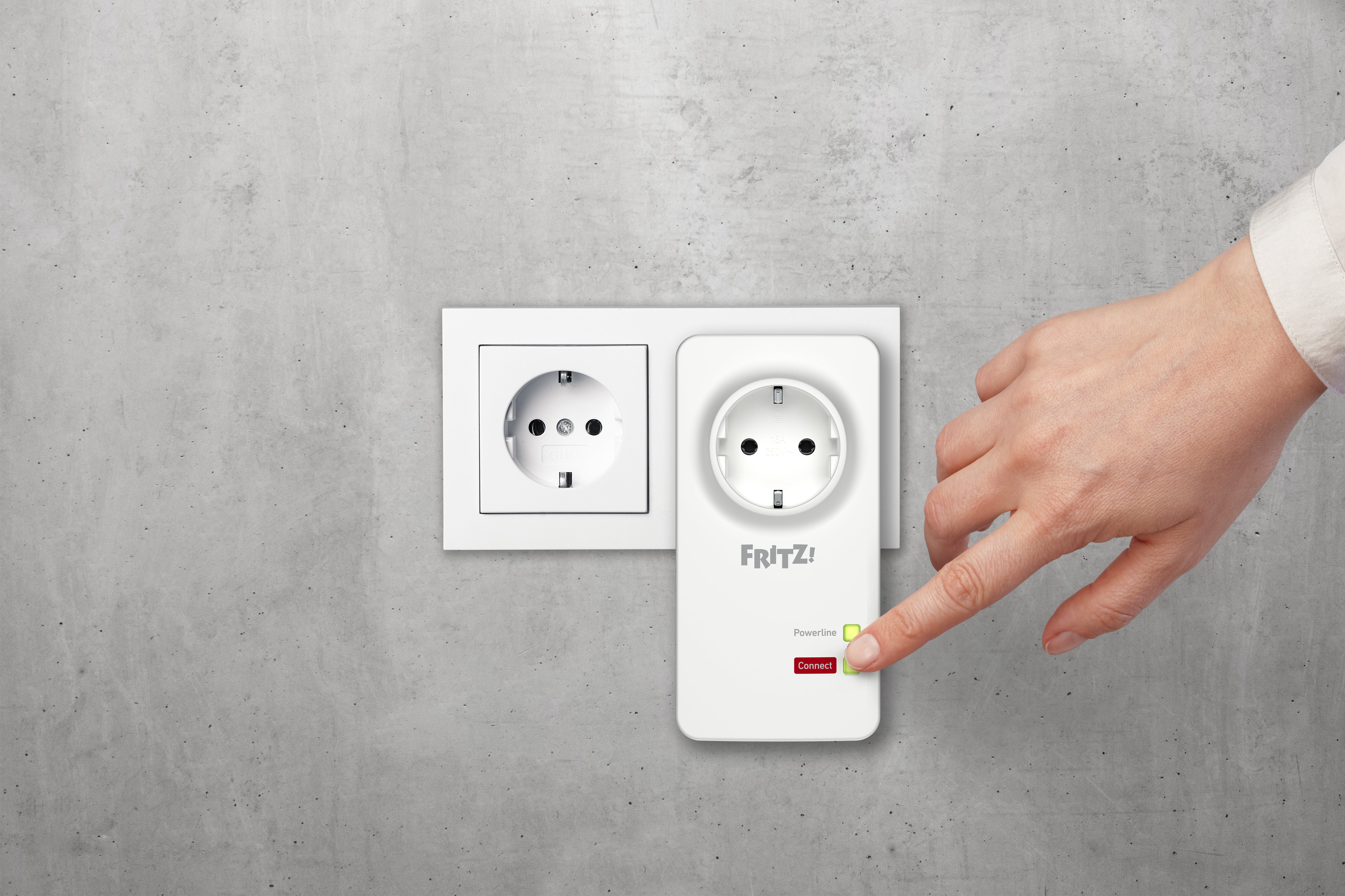 FRITZ!Powerline 1220 1200 Mbit/s Ethernet/LAN Blanc 1 pièce(s)