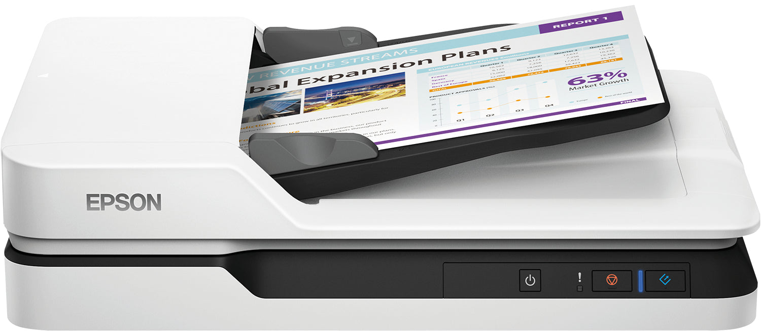 Epson WorkForce DS-1630 Numérisation à plat 1200 x 1200 DPI A4 Noir, Blanc