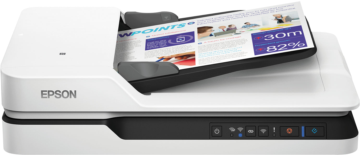 Epson WorkForce DS-1660W Numérisation à plat 1200 x 1200 DPI A4 Noir, Blanc
