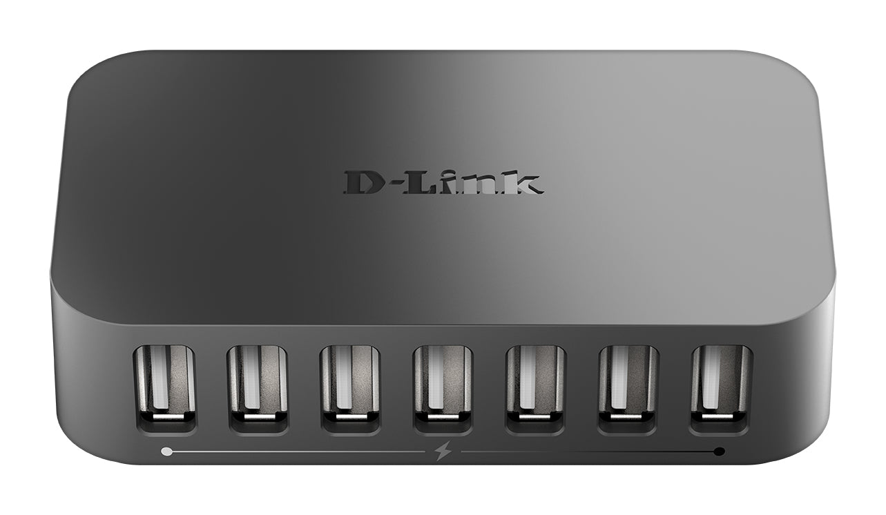 D-Link DUB-H7 USB 2.0 Type-B 480 Mbit/s Noir