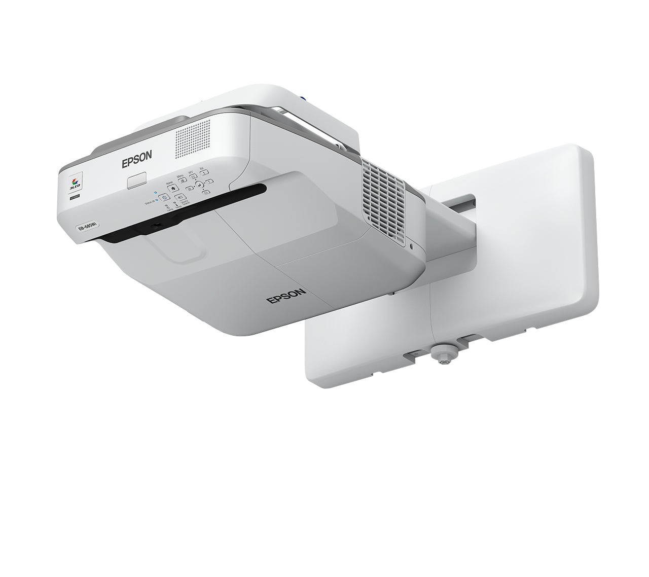 Epson EB-685Wi Projecteur à focale ultra courte 3500 ANSI lumens 3LCD WXGA (1280x800) Blanc, Gris