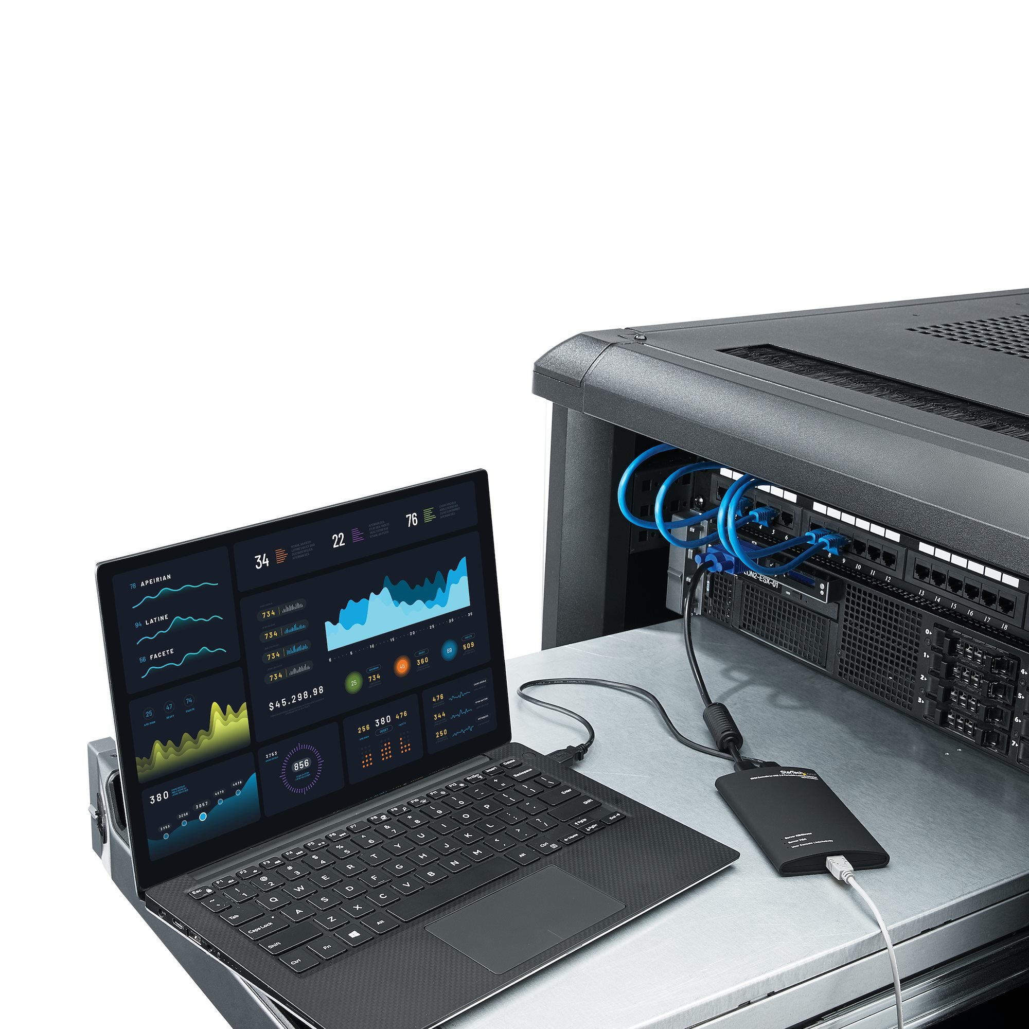 StarTech.com Adaptateur crash cart pour PC portable - Console KVM vers USB 2.0
