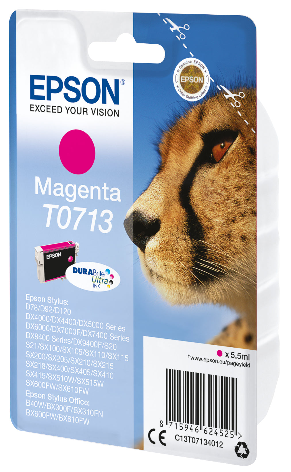 Epson Cartouche "Guépard" - Encre DURABrite Ultra M