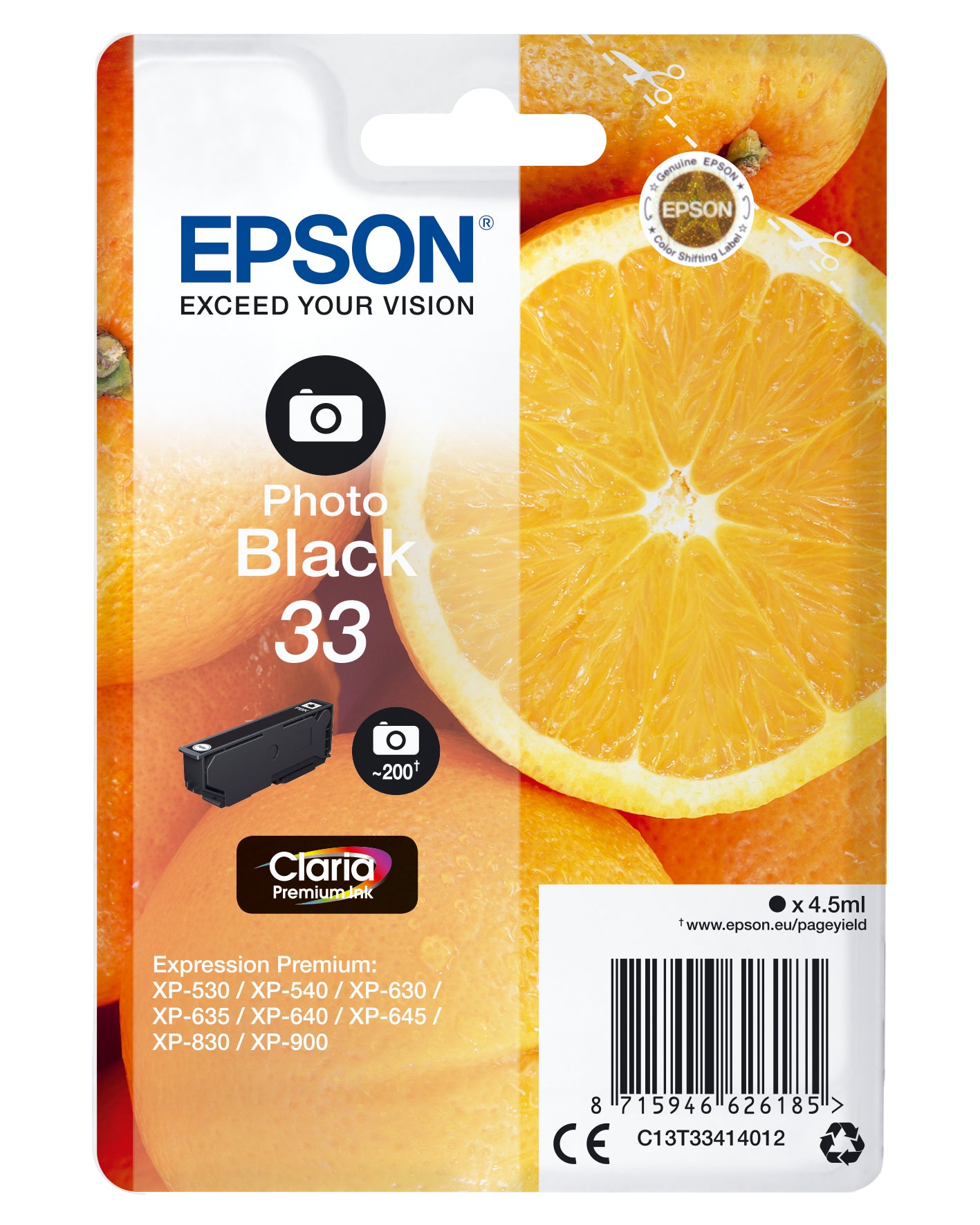 Epson Oranges Cartouche " " - Encre Claria Premium N Photo