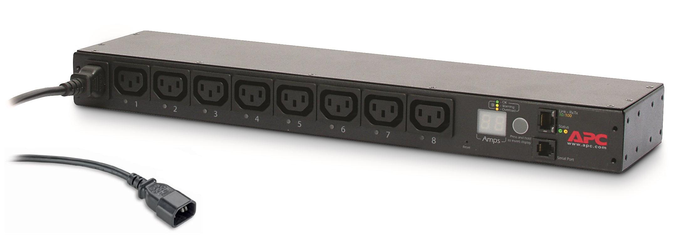 APC Netshelter - Bandeau de prises commutées rackable - 1U 12A 208V 10A 230V