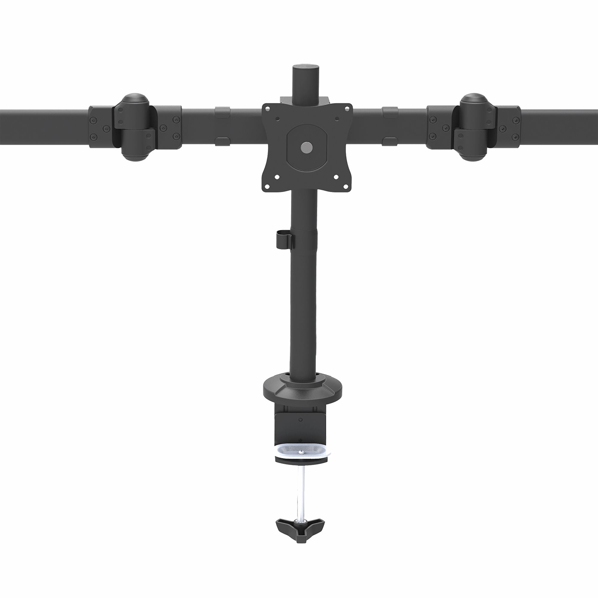 StarTech.com Support de Bureau Bras Triple pour Moniteur - Support VESA 3 Écran jusqu'à 27" - Mât Articulé/Réglable - Inclinaison/Pivotement/Rotation de l'Écran - Pince de Bureau/Anneau