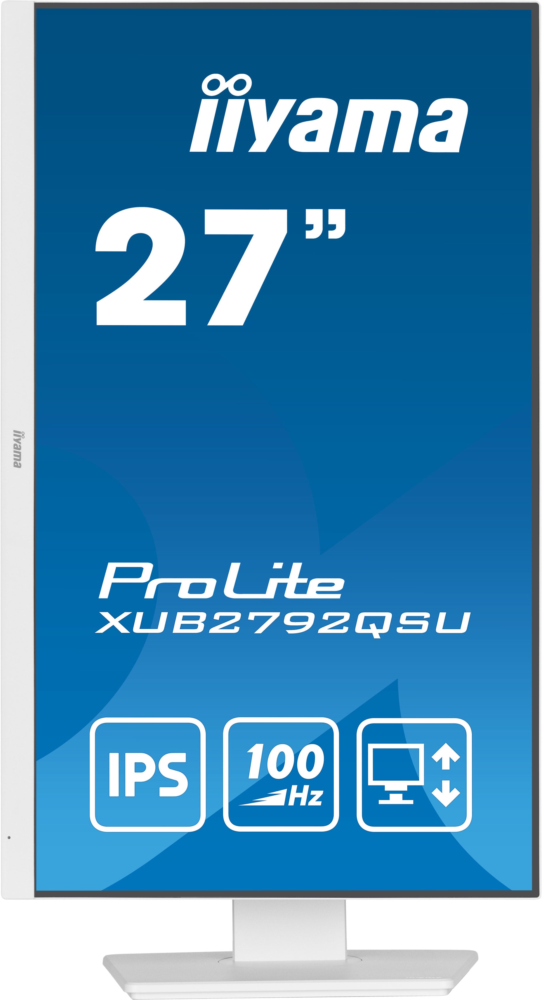iiyama ProLite XUB2792QSU-W6 écran plat de PC 68,6 cm (27") 2560 x 1440 pixels Quad HD LED Blanc