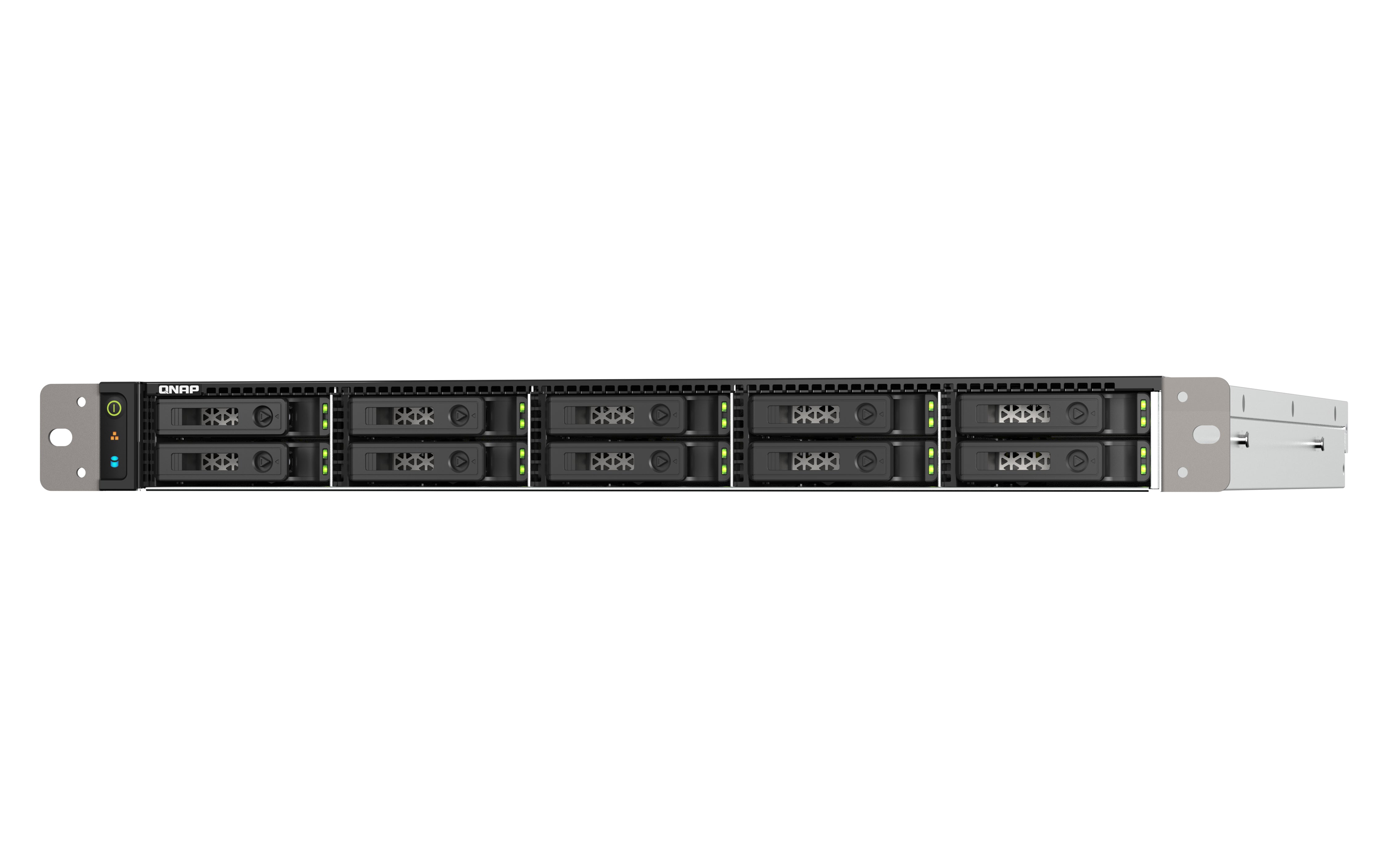 QNAP TS-h1090FU NAS Rack (1 U) EPYC 7232P 64 Go DDR4 0 To QuTS hero Noir, Gris