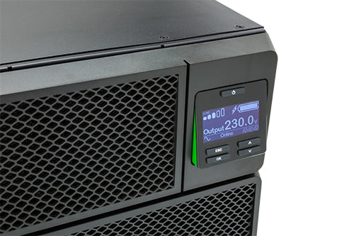 APC Smart-UPS On-Line SRT8KRMXLI - 8kW/VA, 6x C13 + 4x C19 + sortie monophasée câblée, montable en rack, NMC intégré