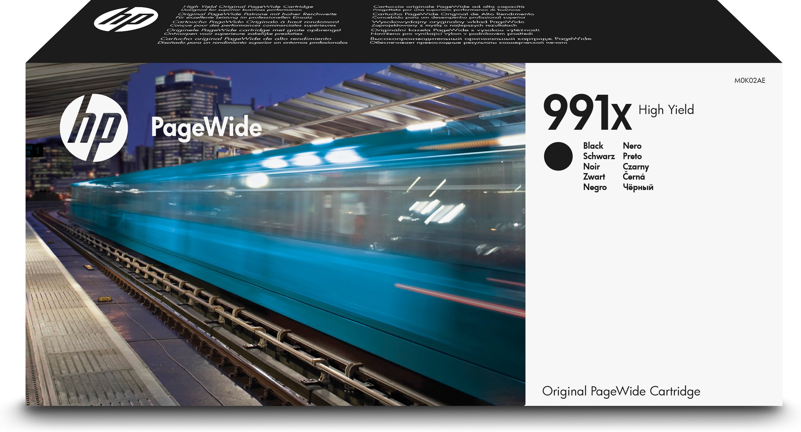 HP Cartouche dencre noir PageWide 991X grande capacité authentique
