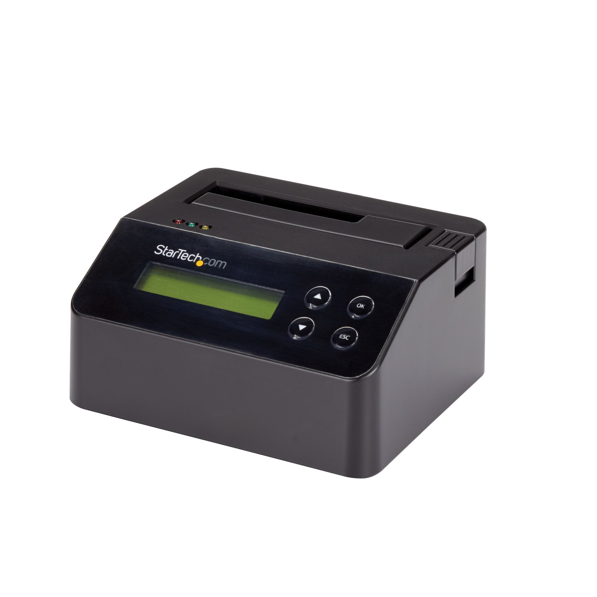 StarTech.com Effaceur de Disque Dur à Baie Unique, Nettoyeur d'HDD/SSD Autonome, 4Kn, USB 3.0 à SATA III (6 Gbps), 9 Modes d'Effacement, Dock Nettoyeur de Disque Dur Secure Erase, Port d'Imprimante DB-9, TAA