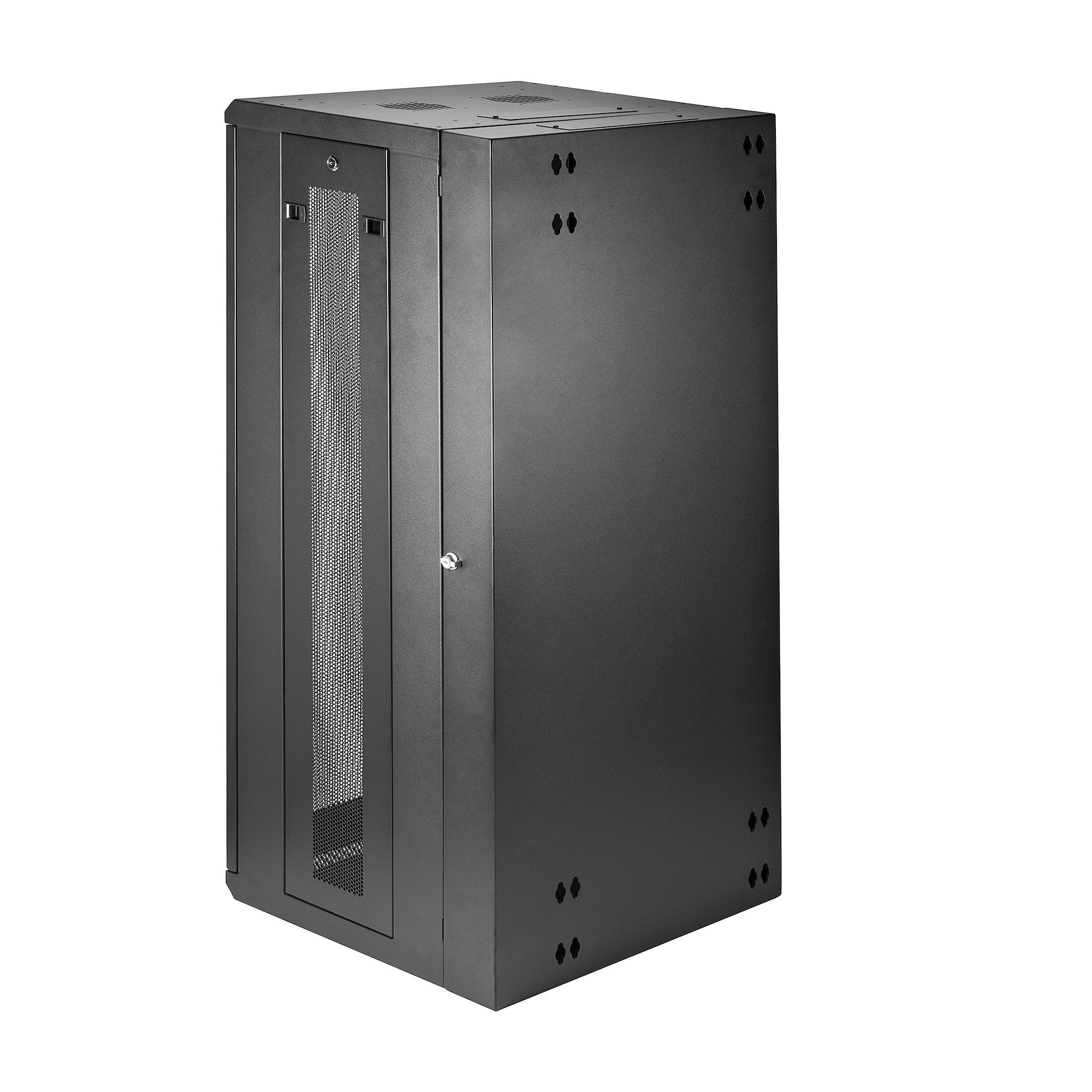 StarTech.com Armoire Réseau Murale à 4 Montants 26U avec Étagère 1U, Armoire Serveur Murale 19" à Charnières pour Équipement IT/AV/Électronique/Ordinateur, Armoire Rack Ventilée Flexible