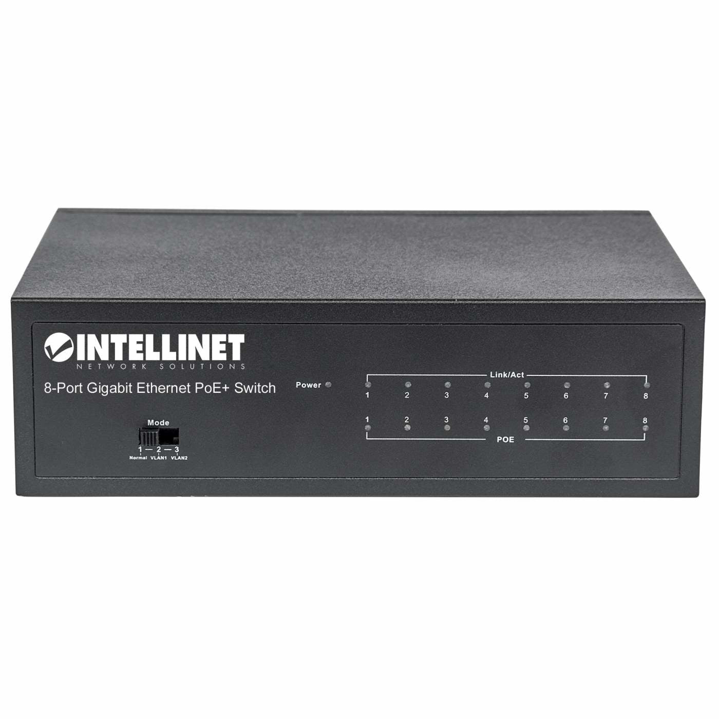 Intellinet 561204 commutateur réseau Géré Gigabit Ethernet (10/100/1000) Connexion Ethernet, supportant l'alimentation via ce port (PoE) Noir