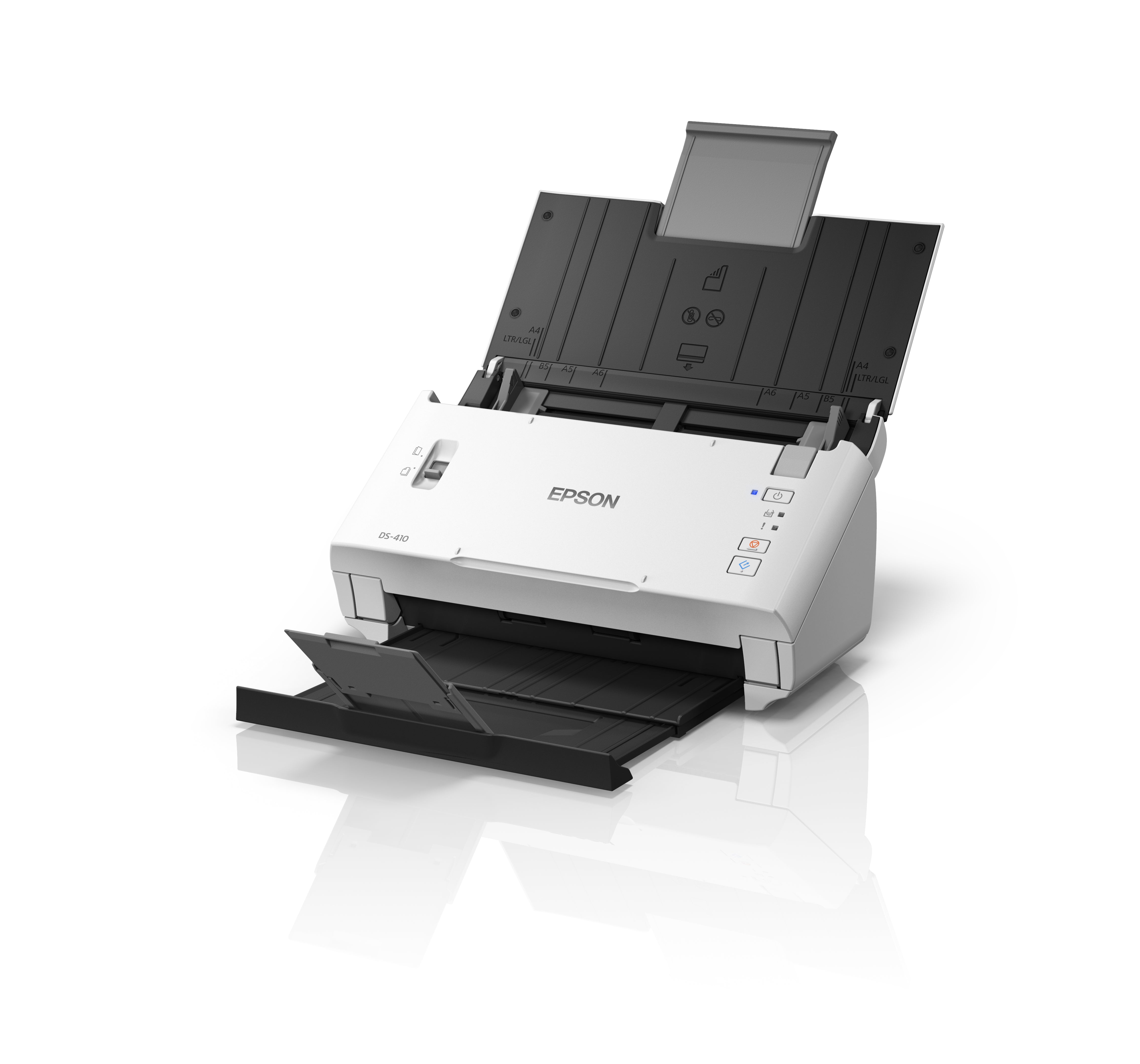 Epson WorkForce DS-410 Alimentation papier de scanner 600 x 600 DPI A4 Noir, Blanc