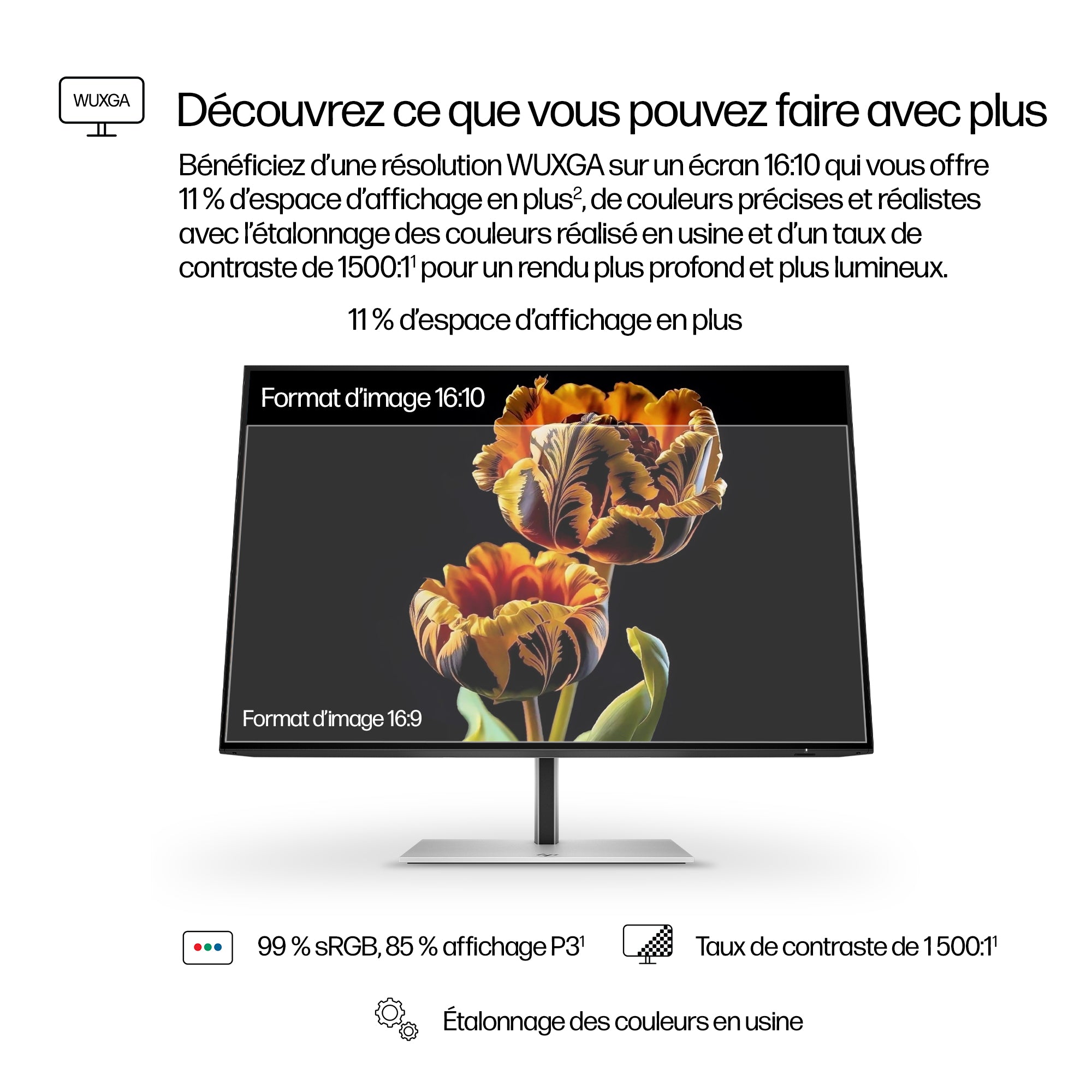 HP Écran WUXGA 24 pouces Série 7 Pro - 724pn