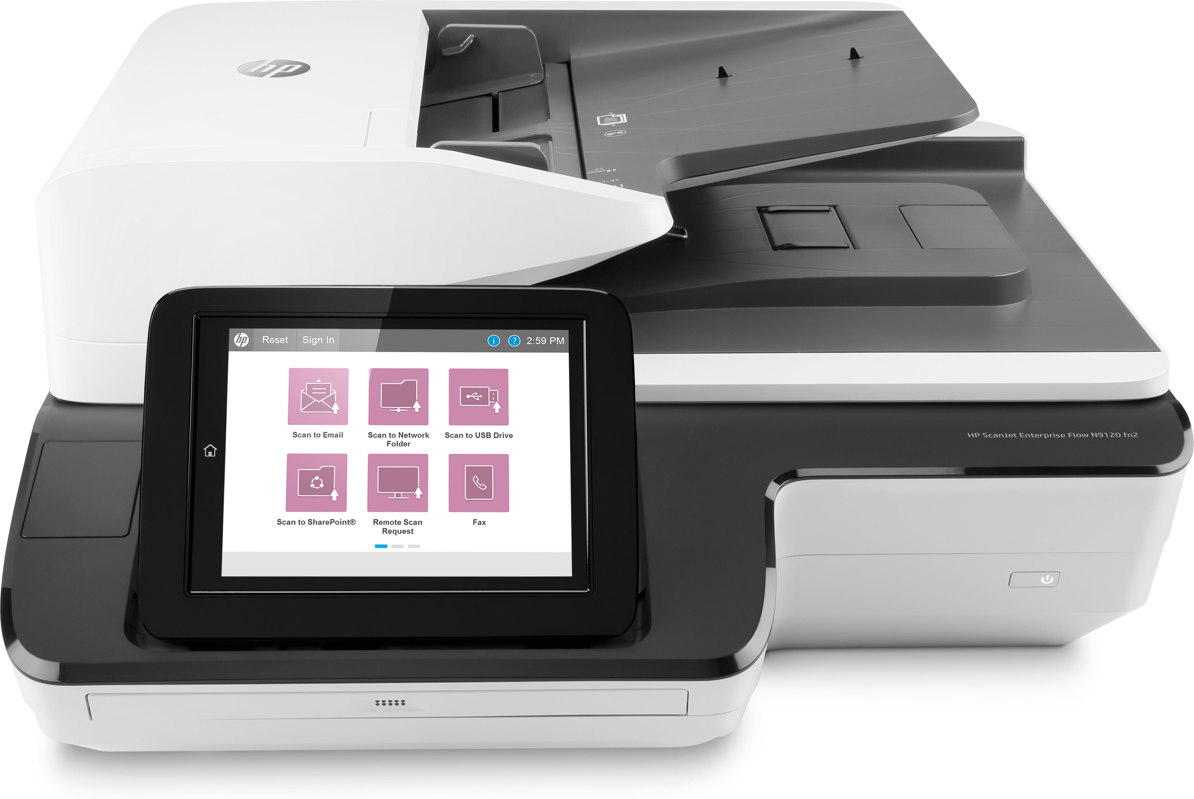 HP Scanjet Enterprise Flow N9120 fn2 Scanner à plat et chargeur automatique 600 x 600 DPI A3 Noir, Blanc