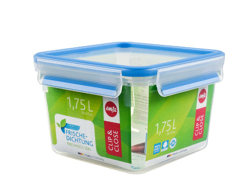 EMSA 508537 boîte hermétique alimentaire Rectangulaire 1,75 L Bleu, Transparent 1 pièce(s)