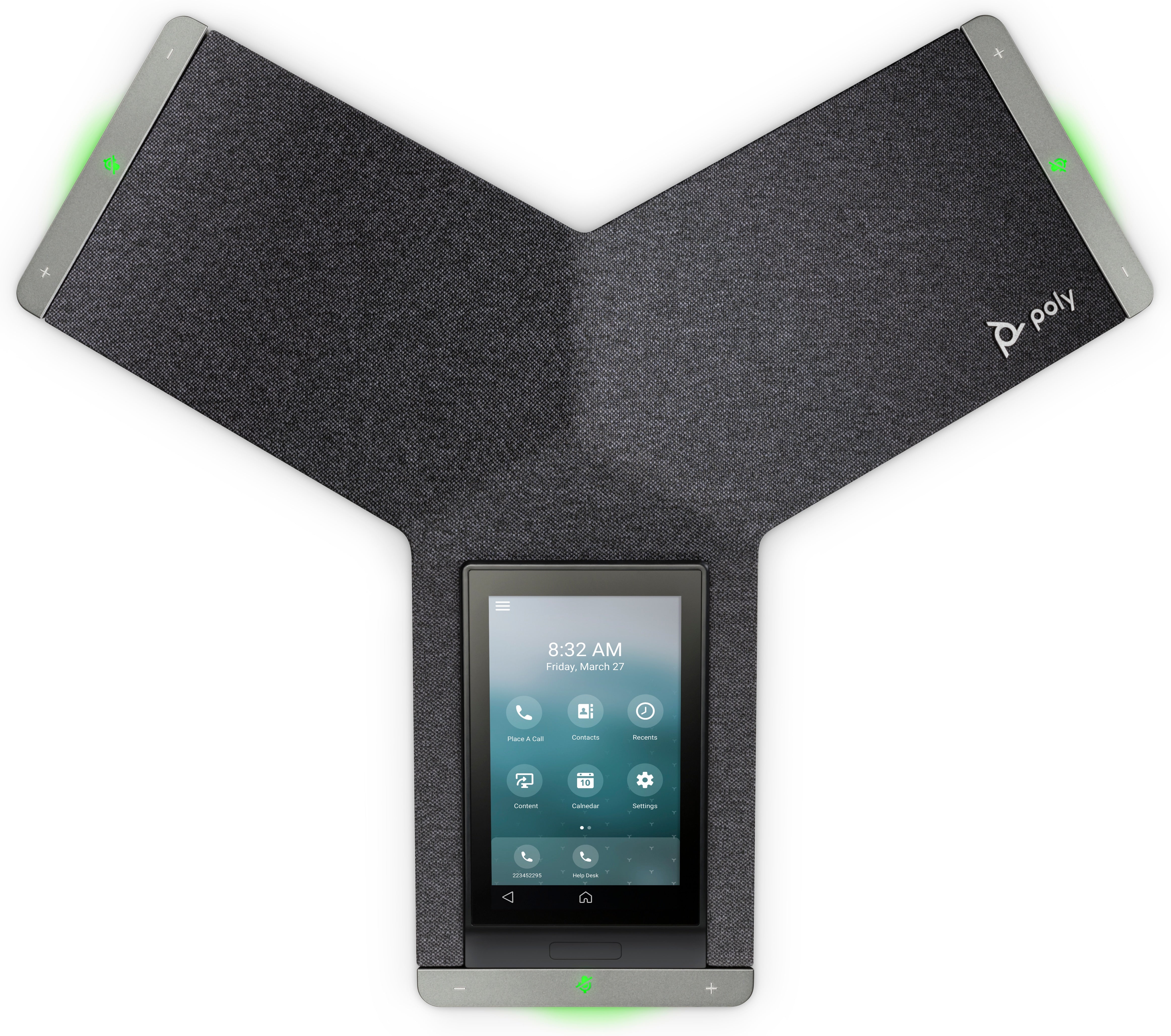 POLY Téléphone de conférence IP Trio C60, radio complète et compatible PoE