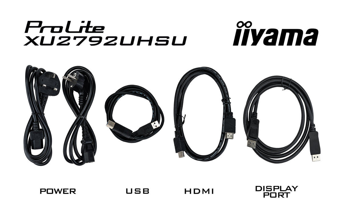 iiyama ProLite XU2792UHSU-B6 écran plat de PC 68,6 cm (27") 3840 x 2160 pixels 4K Ultra HD LED Noir