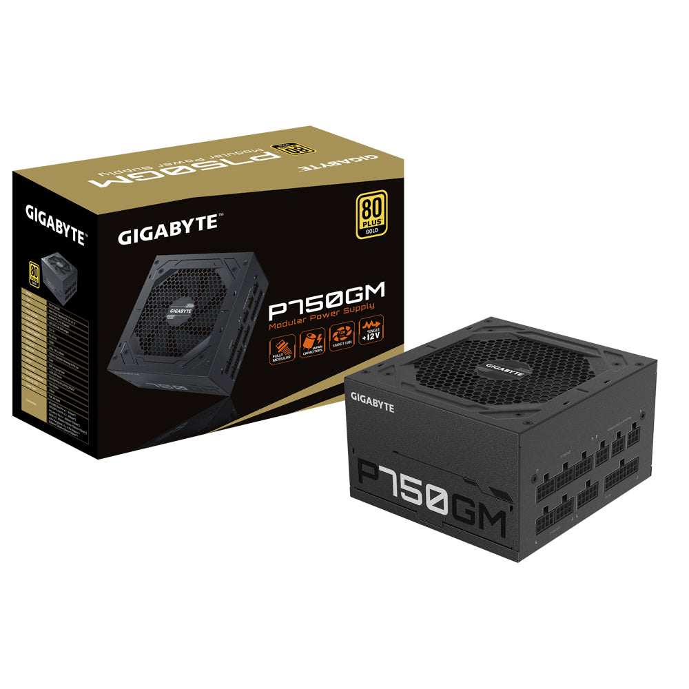 GIGABYTE P750GM unité d'alimentation d'énergie 750 W 20+4 pin ATX ATX Noir