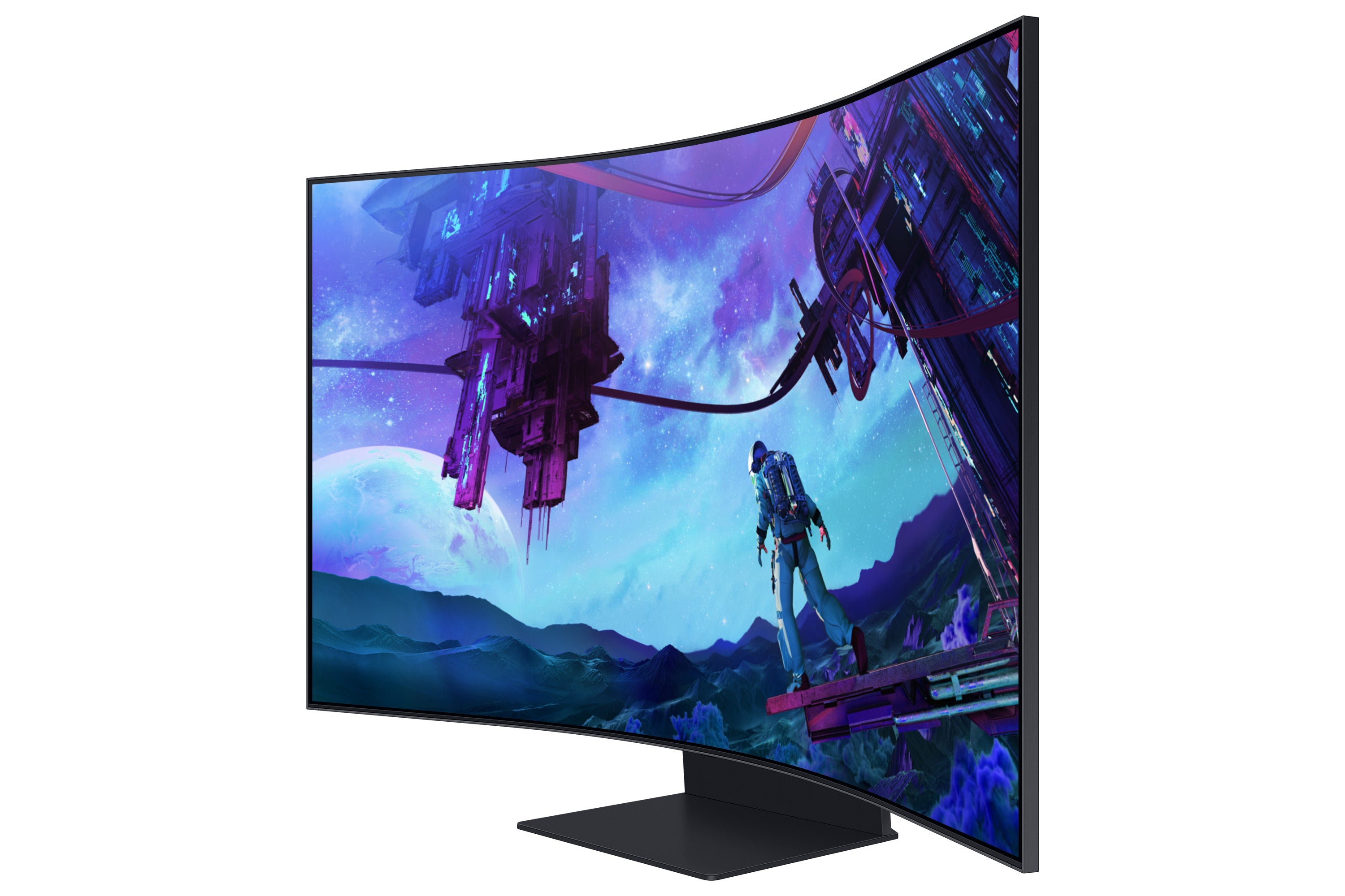 Samsung G97NC écran plat de PC 139,7 cm (55") 3840 x 2160 pixels 4K Ultra HD LED Noir