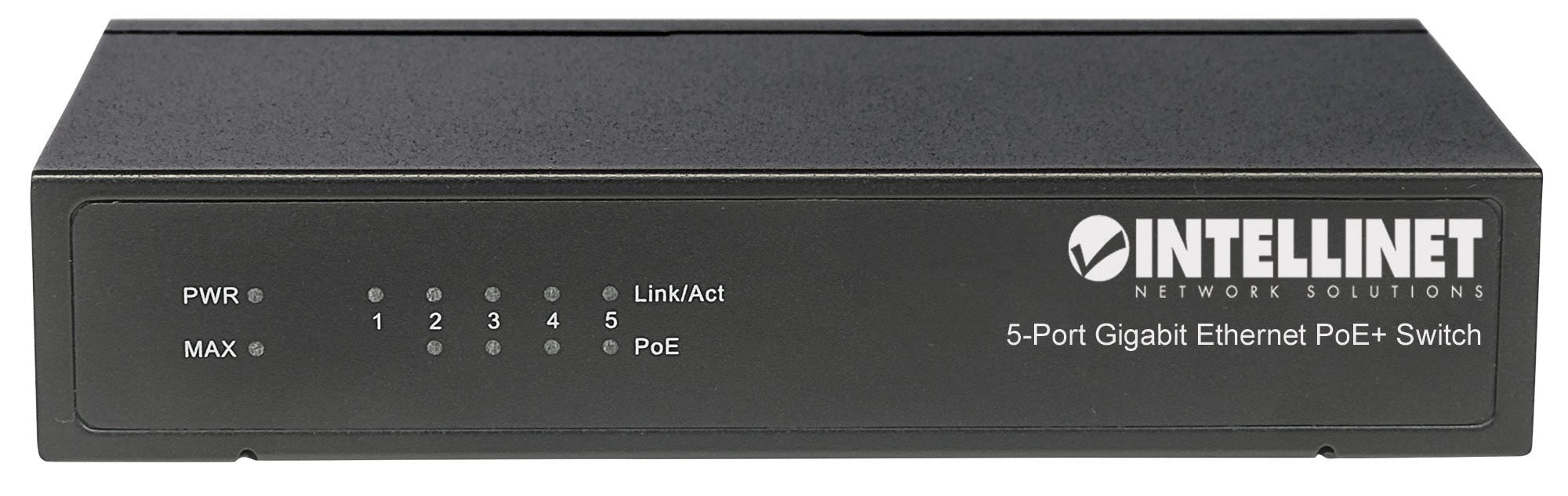 Intellinet 561228 commutateur réseau Non-géré Gigabit Ethernet (10/100/1000) Connexion Ethernet, supportant l'alimentation via ce port (PoE) Noir