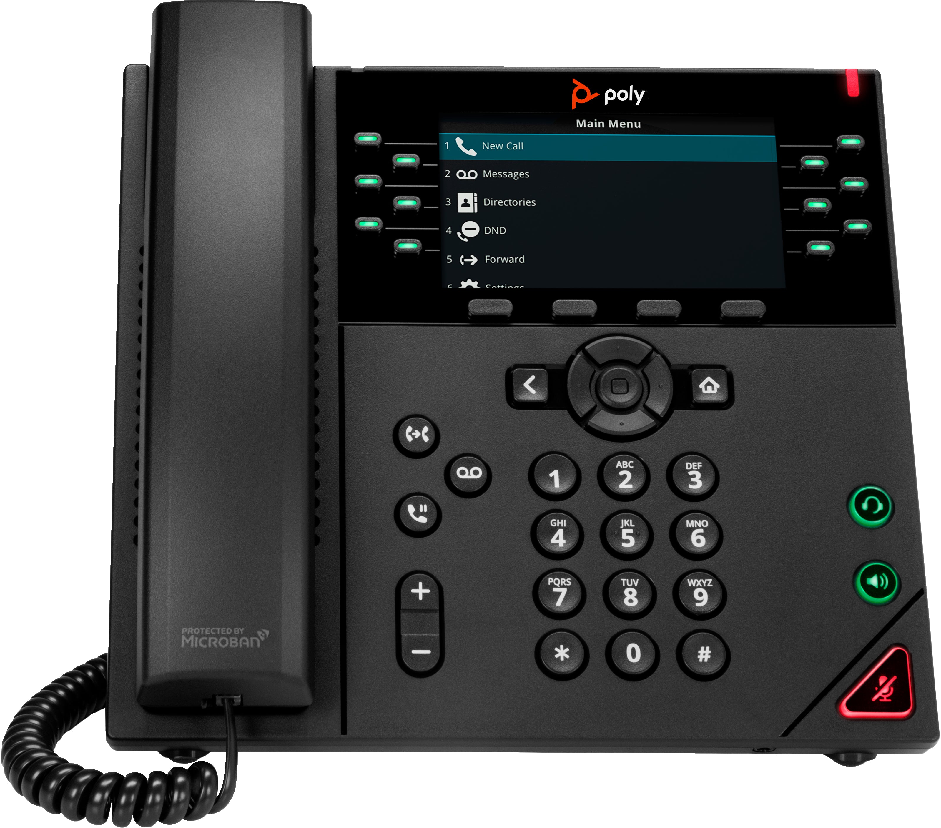 POLY Téléphone IP VVX 450 à 12 lignes et compatible PoE
