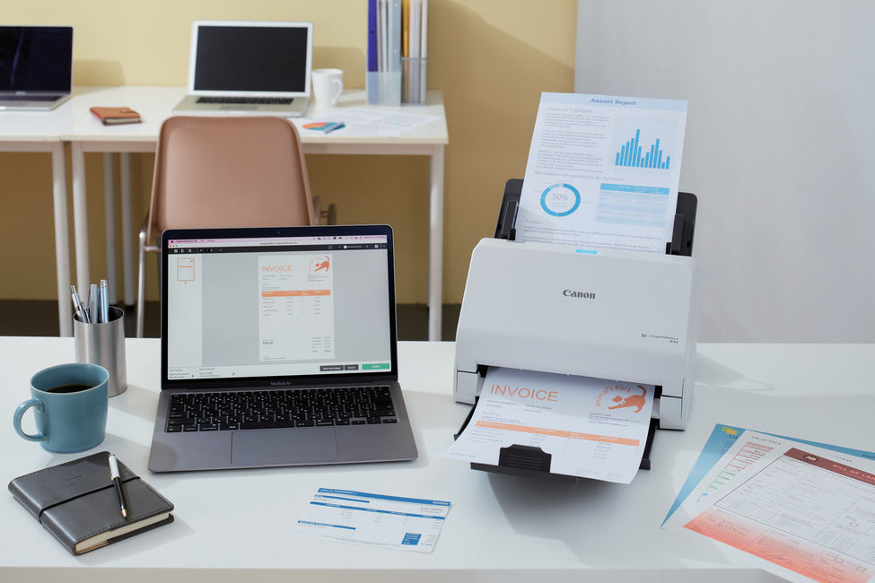 Canon imageFORMULA R30 Chargeur automatique de documents + Scanner à feuille 600 x 600 DPI A4 Blanc