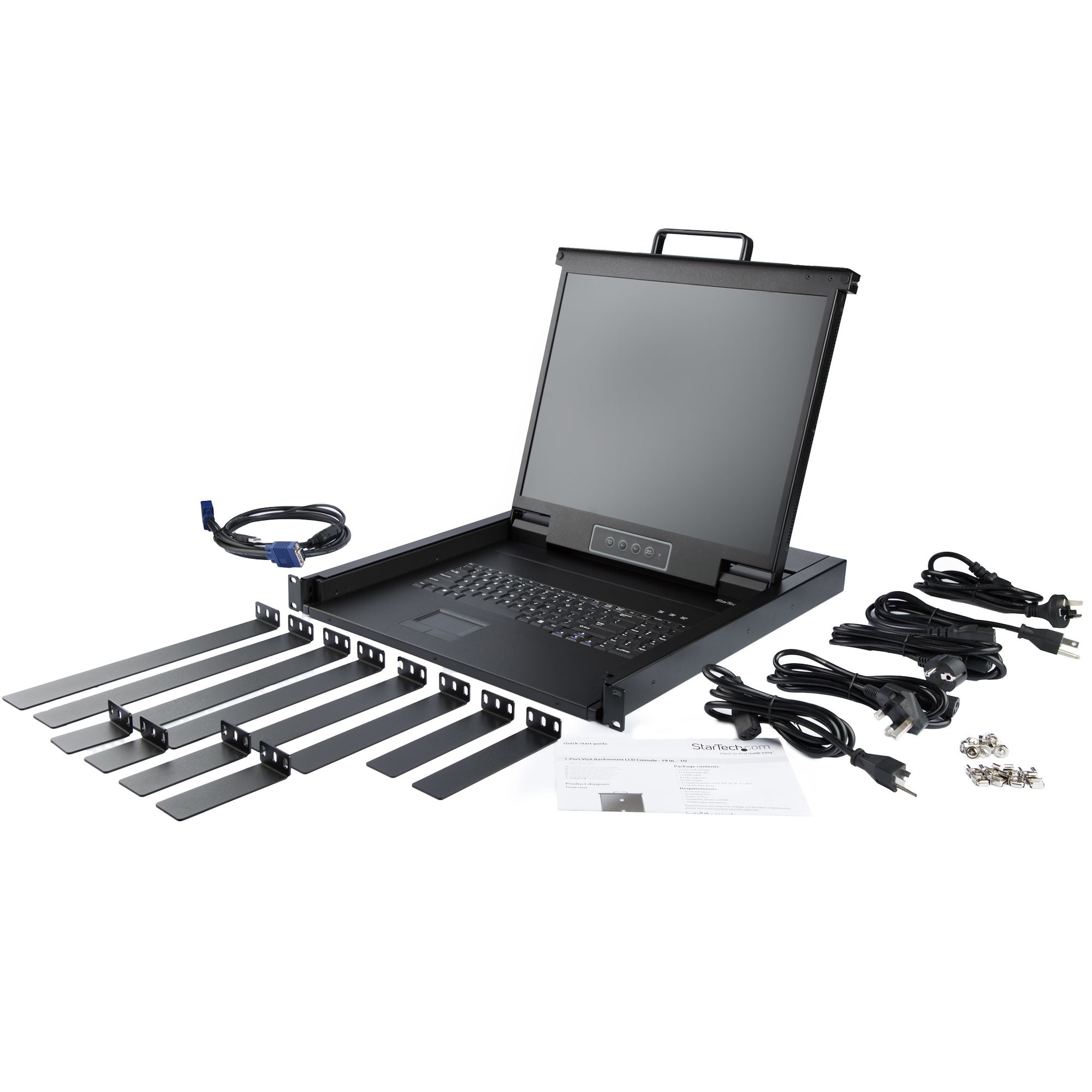 StarTech.com Console KVM 1U à un port pour rack de serveur - 19 pouces