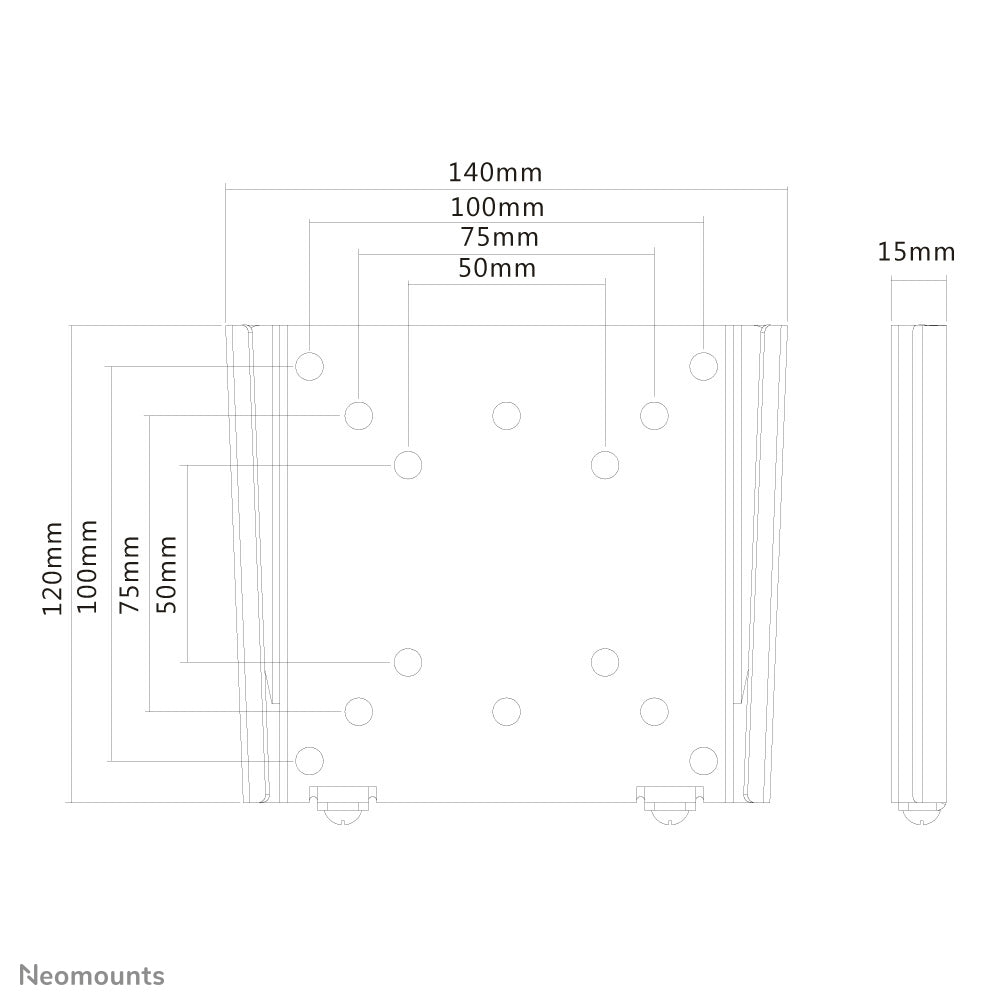 Neomounts FPMA-W25 Support pour écran mural 10-30" - ultra-plat