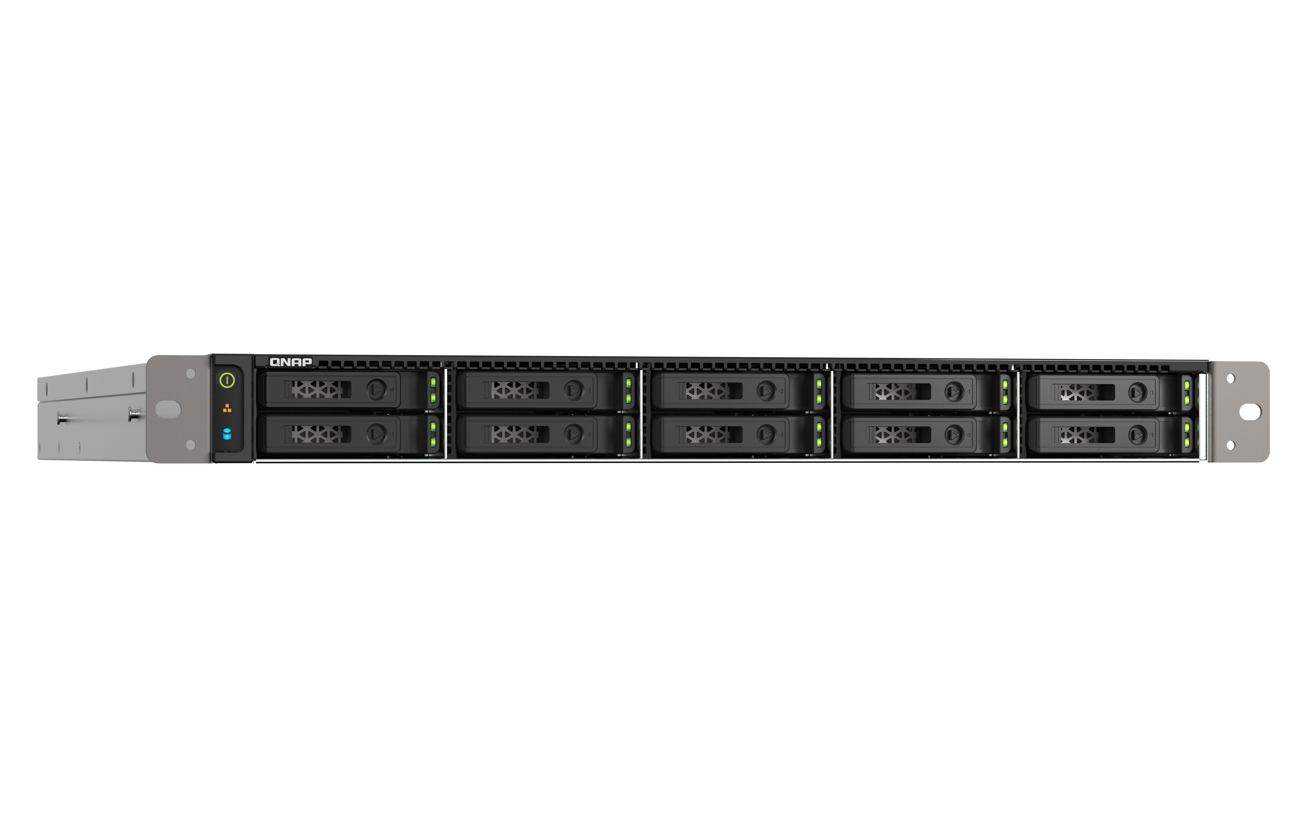 QNAP TS-h1090FU NAS Rack (1 U) EPYC 7302P 128 Go DDR4 0 To QuTS hero Noir, Gris
