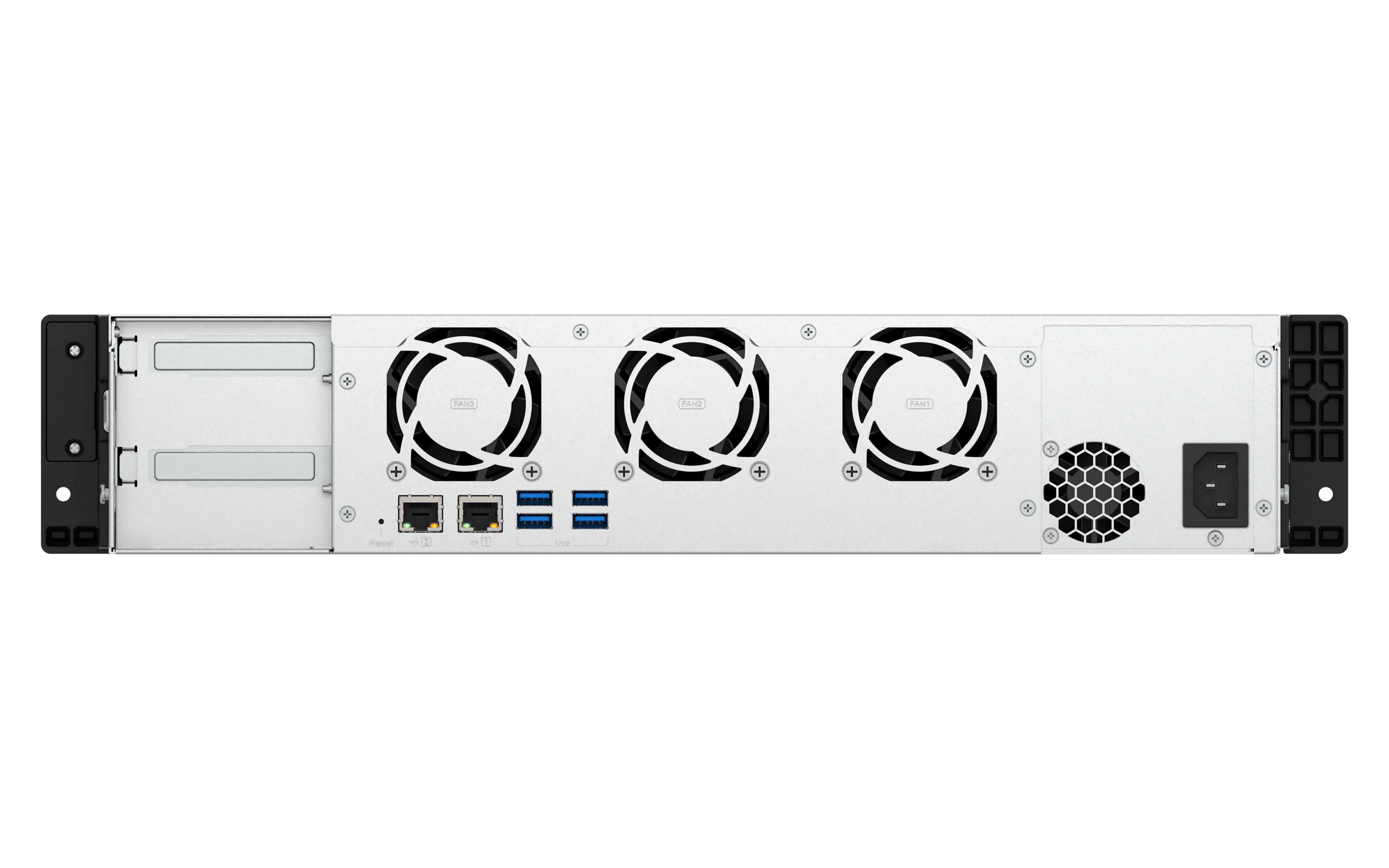 QNAP TS-855EU-8G serveur de stockage NAS Rack (2 U) Intel Atom® C5125 8 Go DDR4 0 To QuTS hero Noir