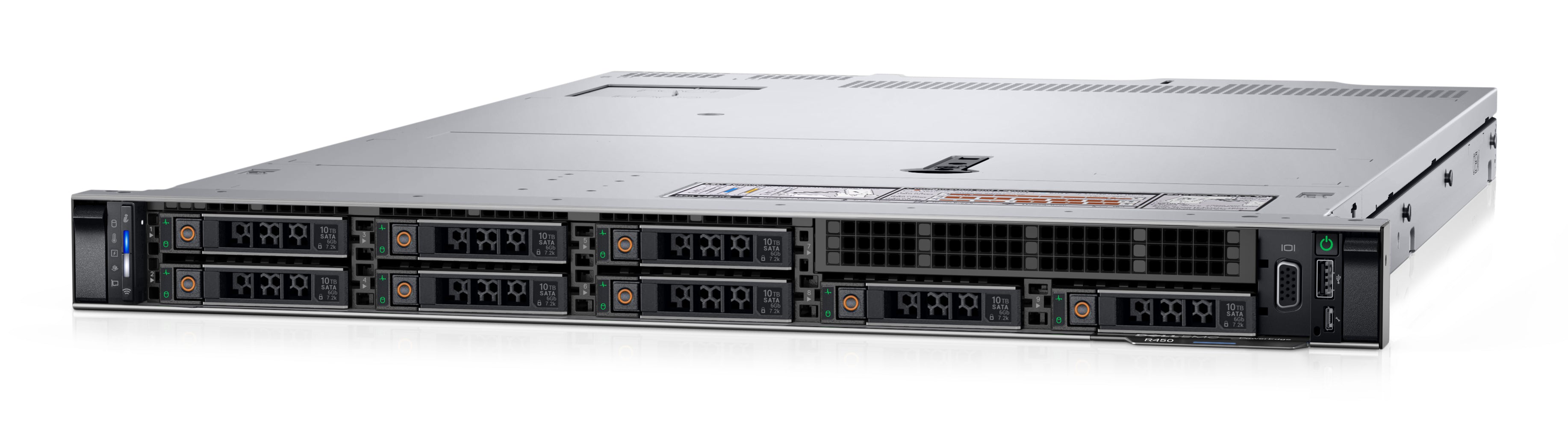 DELL PowerEdge R450 serveur 480 Go Rack (1 U) Intel® Xeon® Silver 4310 2,1 GHz 16 Go DDR4-SDRAM 1100 W