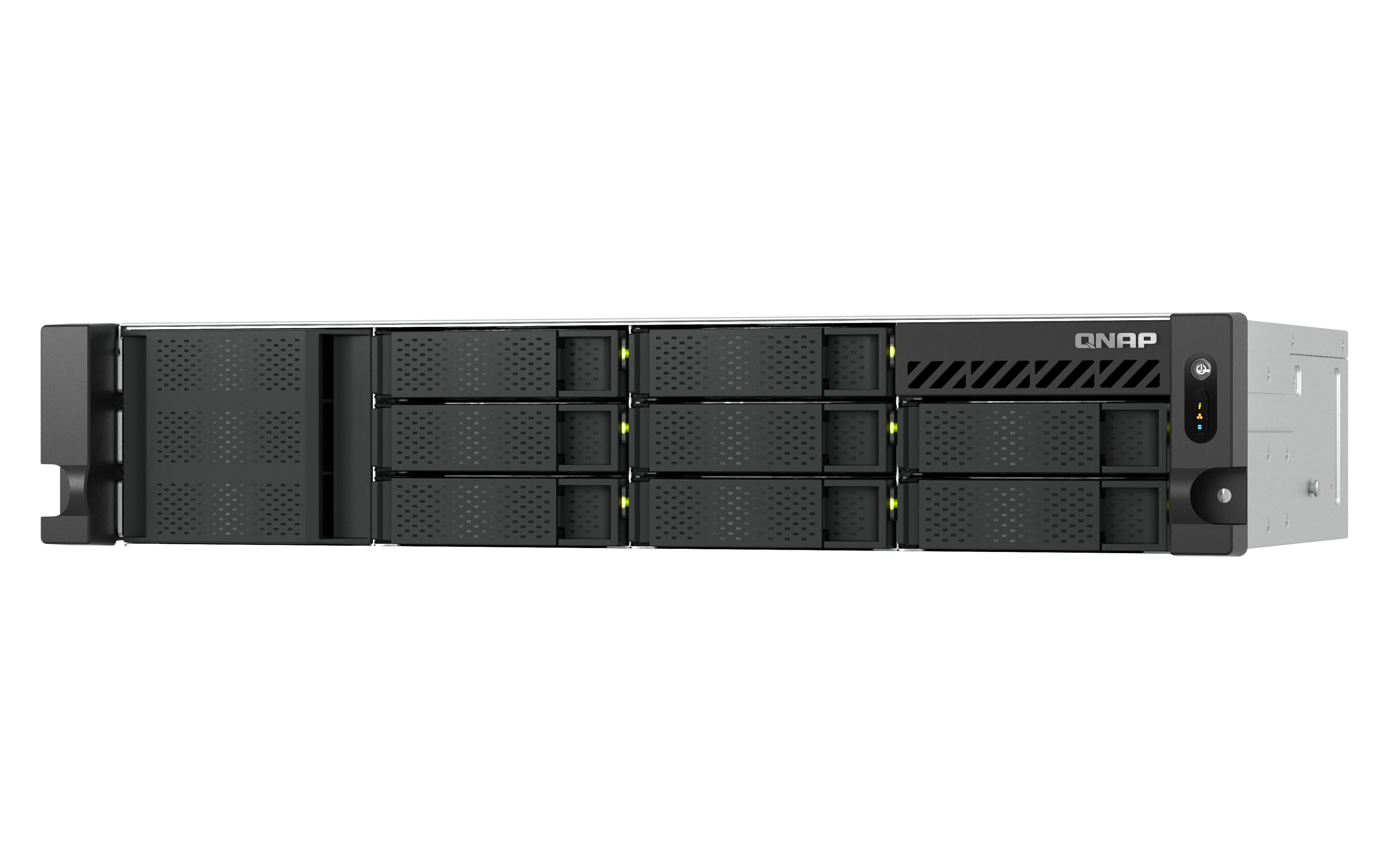 QNAP TS-855EU-8G serveur de stockage NAS Rack (2 U) Intel Atom® C5125 8 Go DDR4 0 To QuTS hero Noir