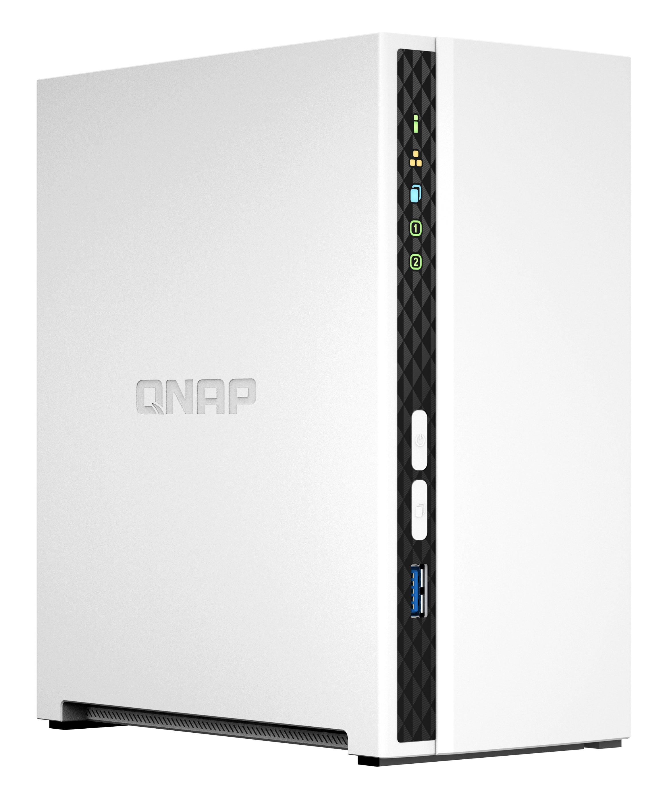 QNAP TS-233 serveur de stockage NAS Tower ARM Cortex-A55 2 Go 0 To QNAP QTS Blanc