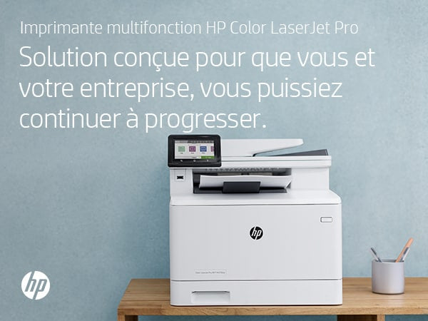 HP Color LaserJet Pro Imprimante multifonction M479fnw, Impression, copie, numérisation, télécopie, e-mail, Numérisation vers e-mail/PDF; Chargeur automatique de documents déroulé de 50 feuilles