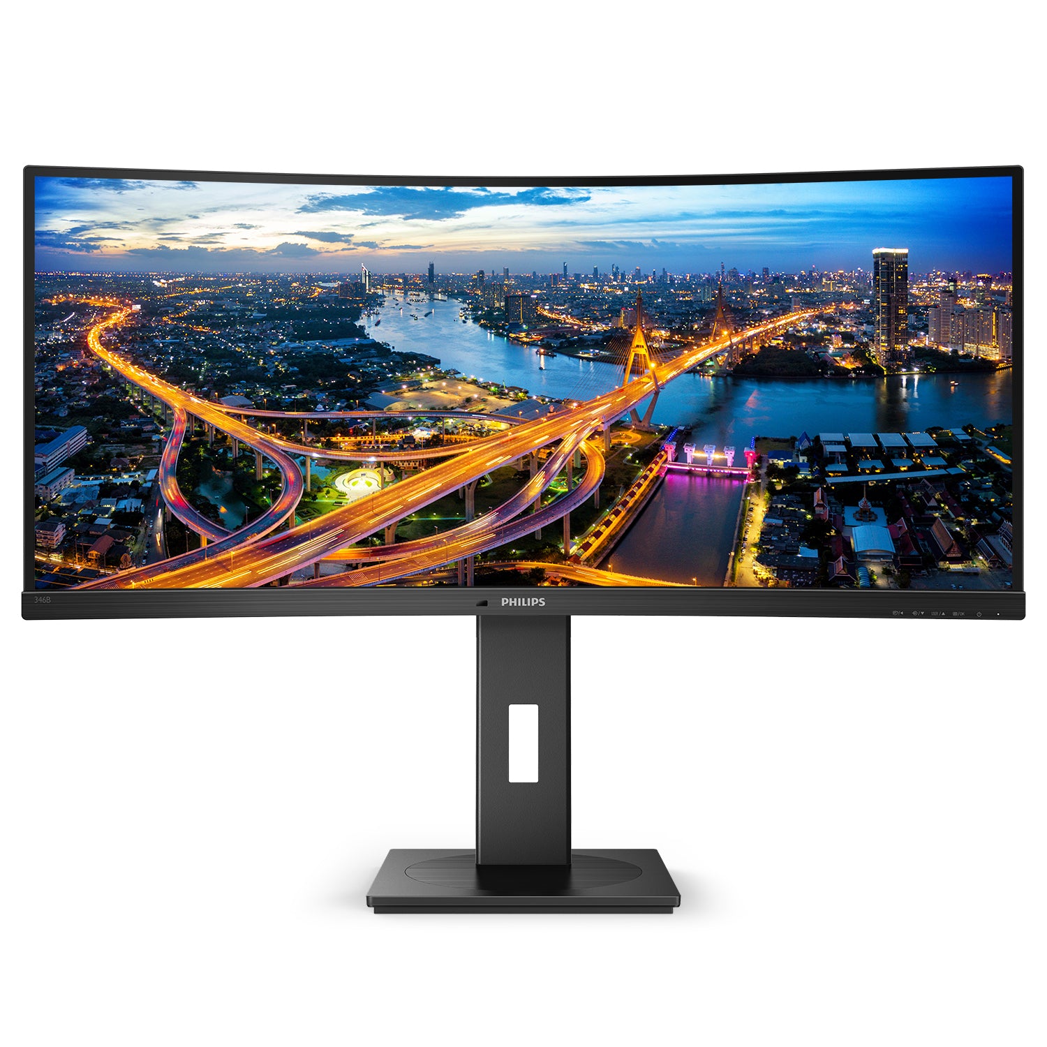 Philips B Line 346B1C/00 écran plat de PC 86,4 cm (34") 3440 x 1440 pixels Quad HD LCD Noir