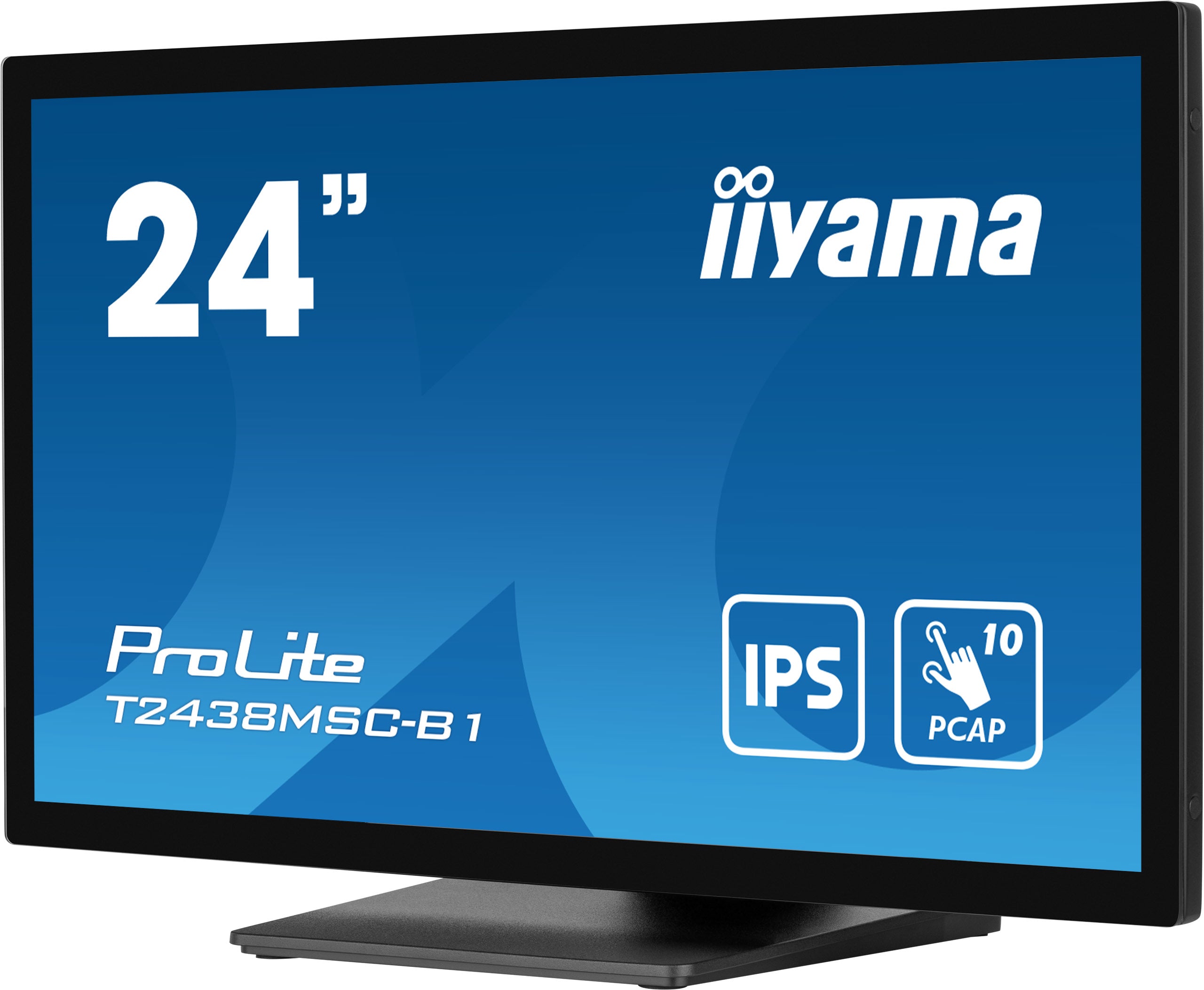 iiyama ProLite T2438MSC-B1 écran plat de PC 60,5 cm (23.8") 1920 x 1080 pixels Full HD LED Écran tactile Noir