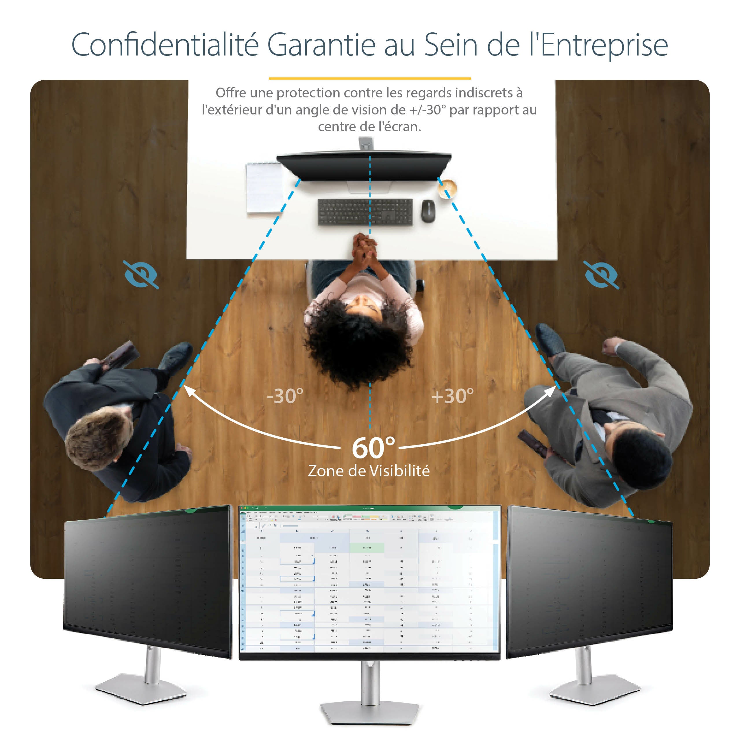StarTech.com PRIVSCNMON32 filtre anti-reflets pour écran et filtre de confidentialité 81,3 cm (32") Moniteur Filtre de confidentialité sans bords pour ordinateur