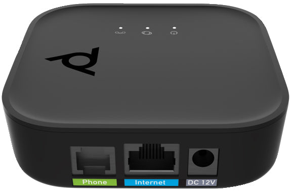 POLY Adaptateur VoIP ATA 400 1FXS Port Voix avec Open SIP et module dalimentation