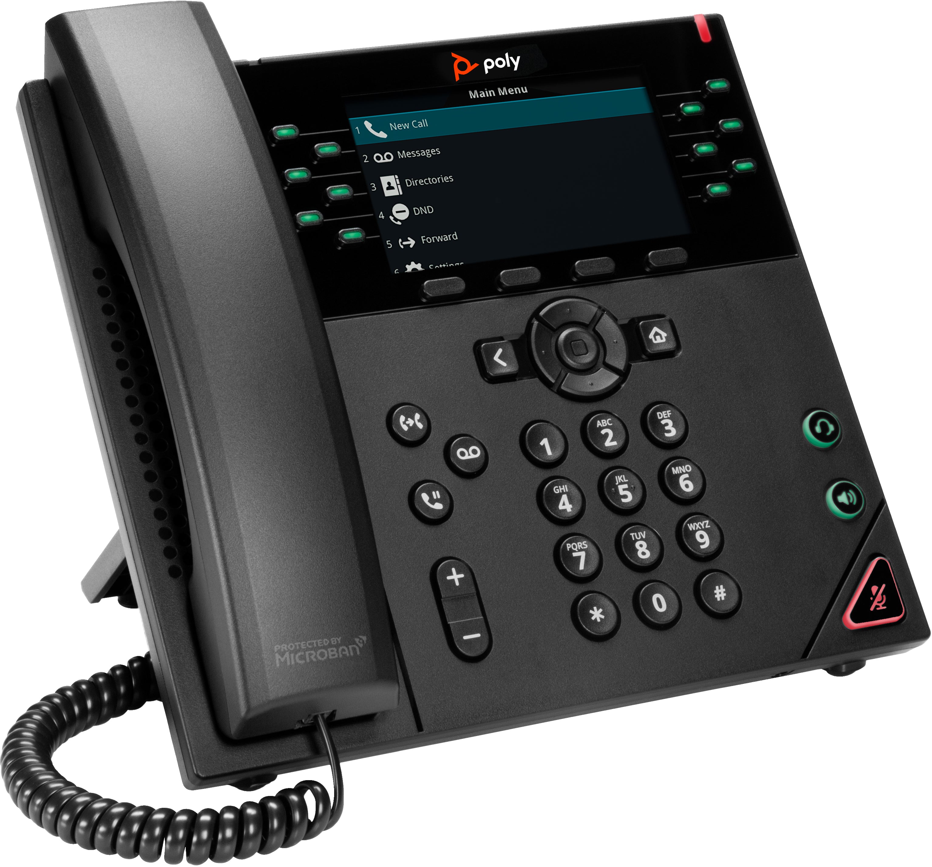 POLY Téléphone IP VVX 450 à 12 lignes et compatible PoE
