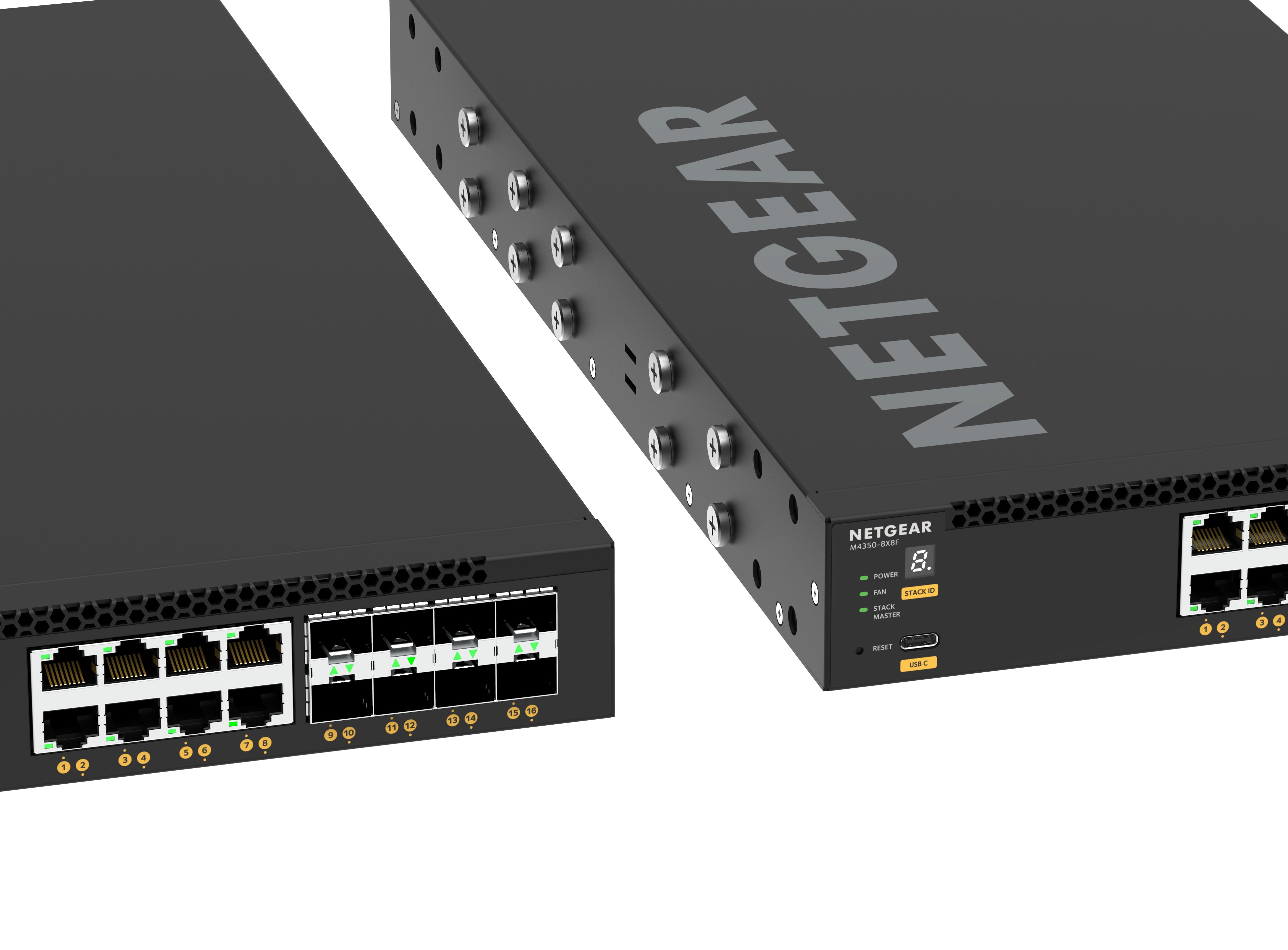 NETGEAR M4350-8X8F Géré L3 10G Ethernet (100/1000/10000) 1U Noir
