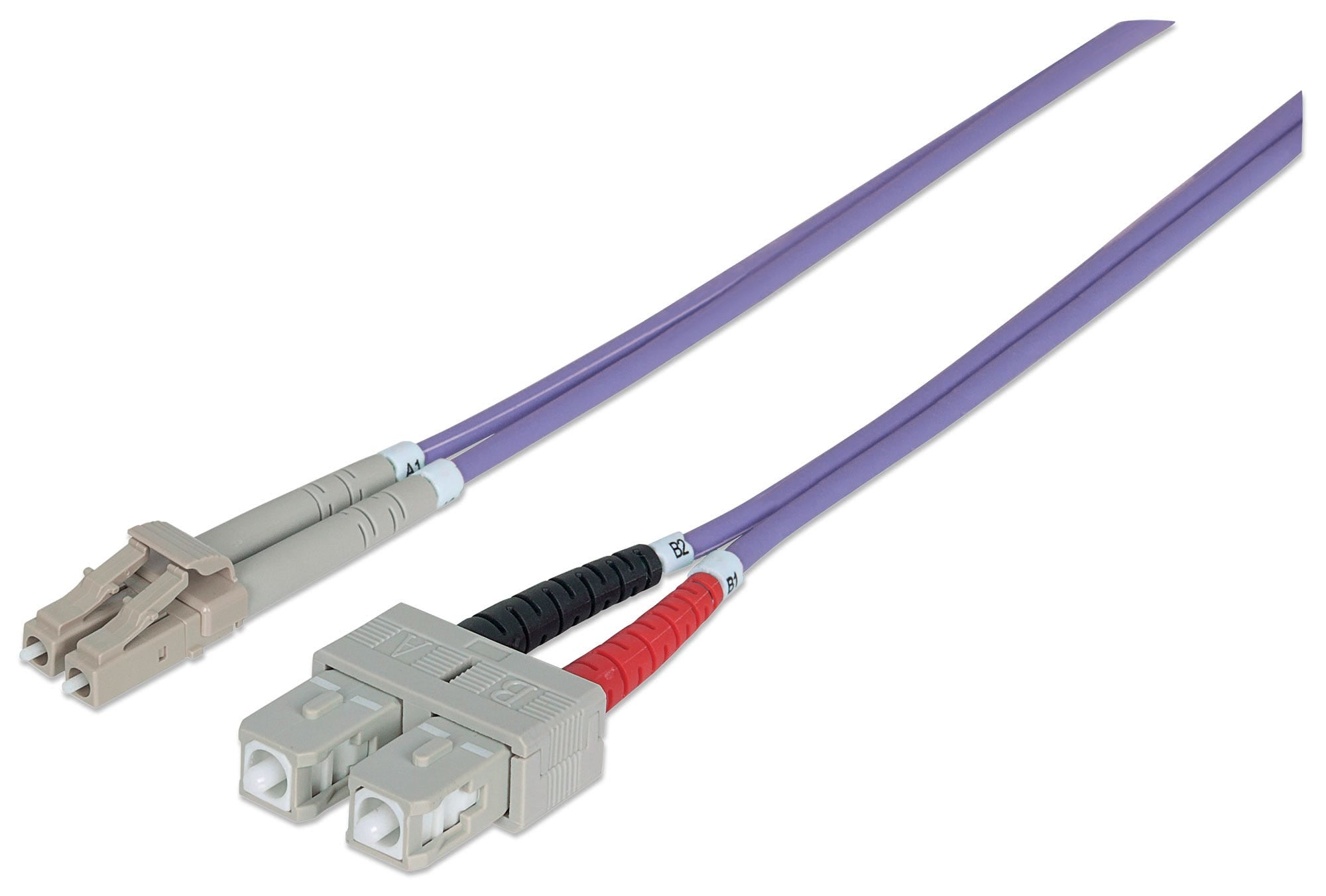Intellinet 750936 câble InfiniBand et à fibres optiques 3 m LC SC Violet
